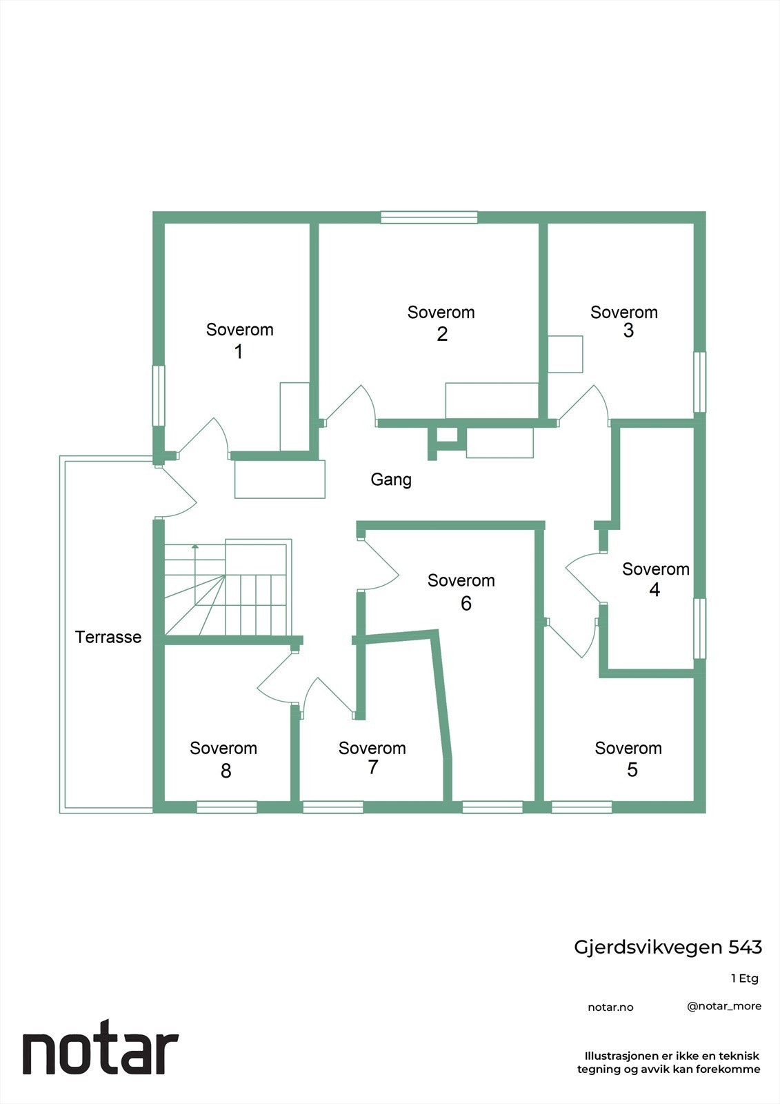 Plantegning loft Galleribilde
