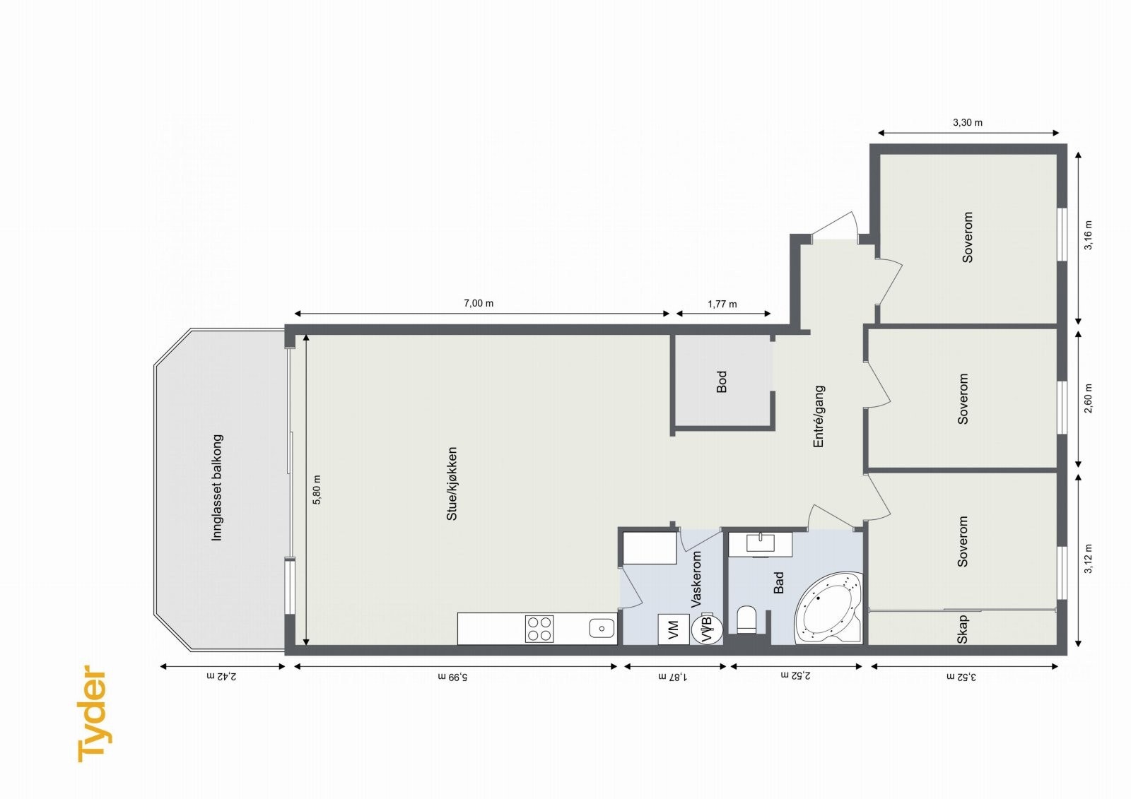 Velkommen til Riihimækiveien 37 - en lys og romslig 4-roms toppleilighet i 4. etasje. Bad og vaskerom totalrenoveres NÅ og står klare fra 1. desember 2025. Galleribilde