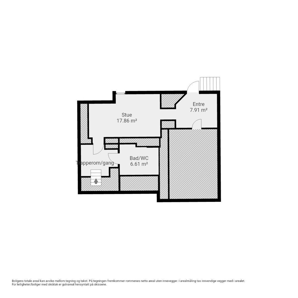 Kjelleretasjen. Se punktet ferdigattest for mer informasjon. Galleribilde
