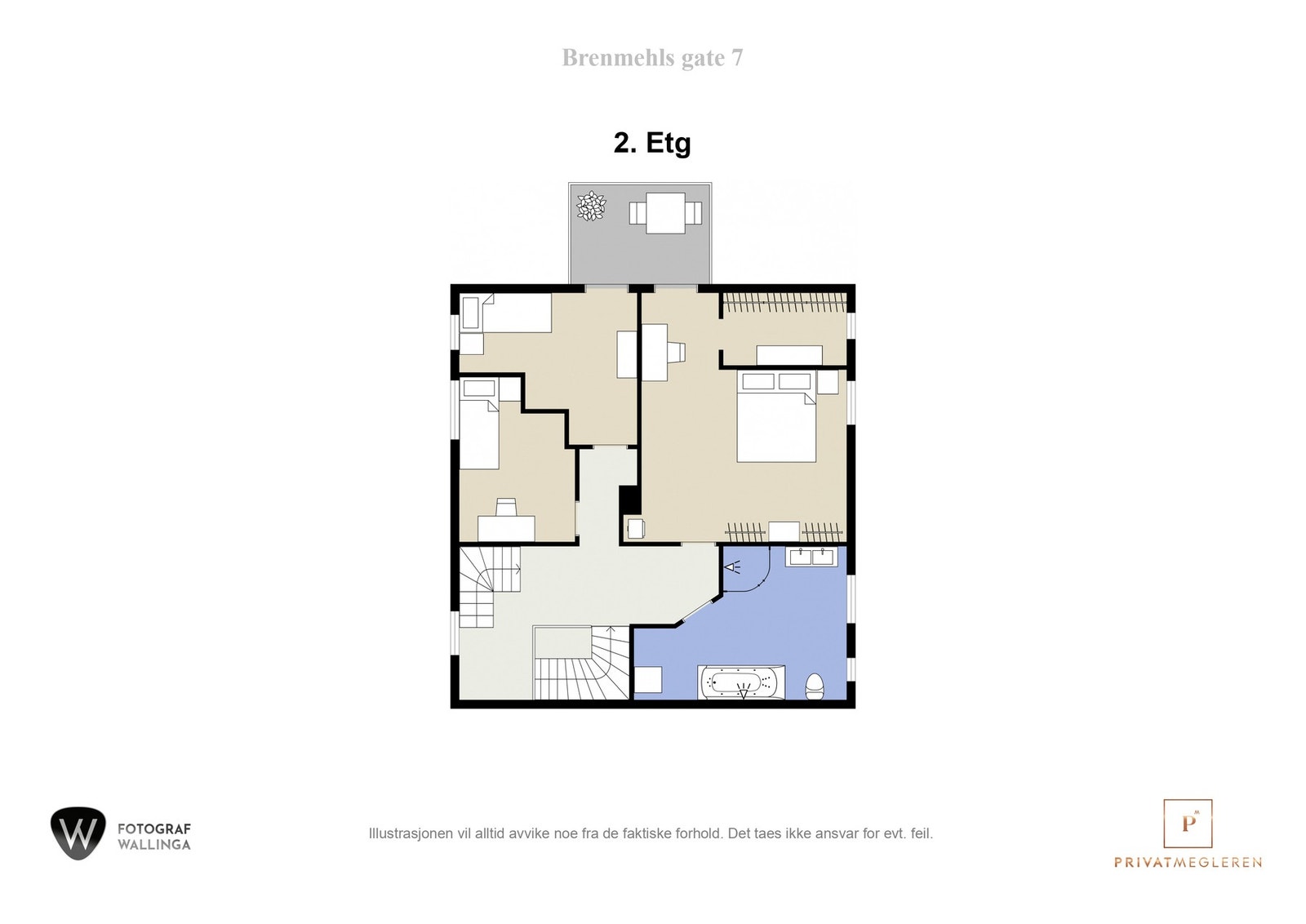 Plantegning 2. etasje Galleribilde