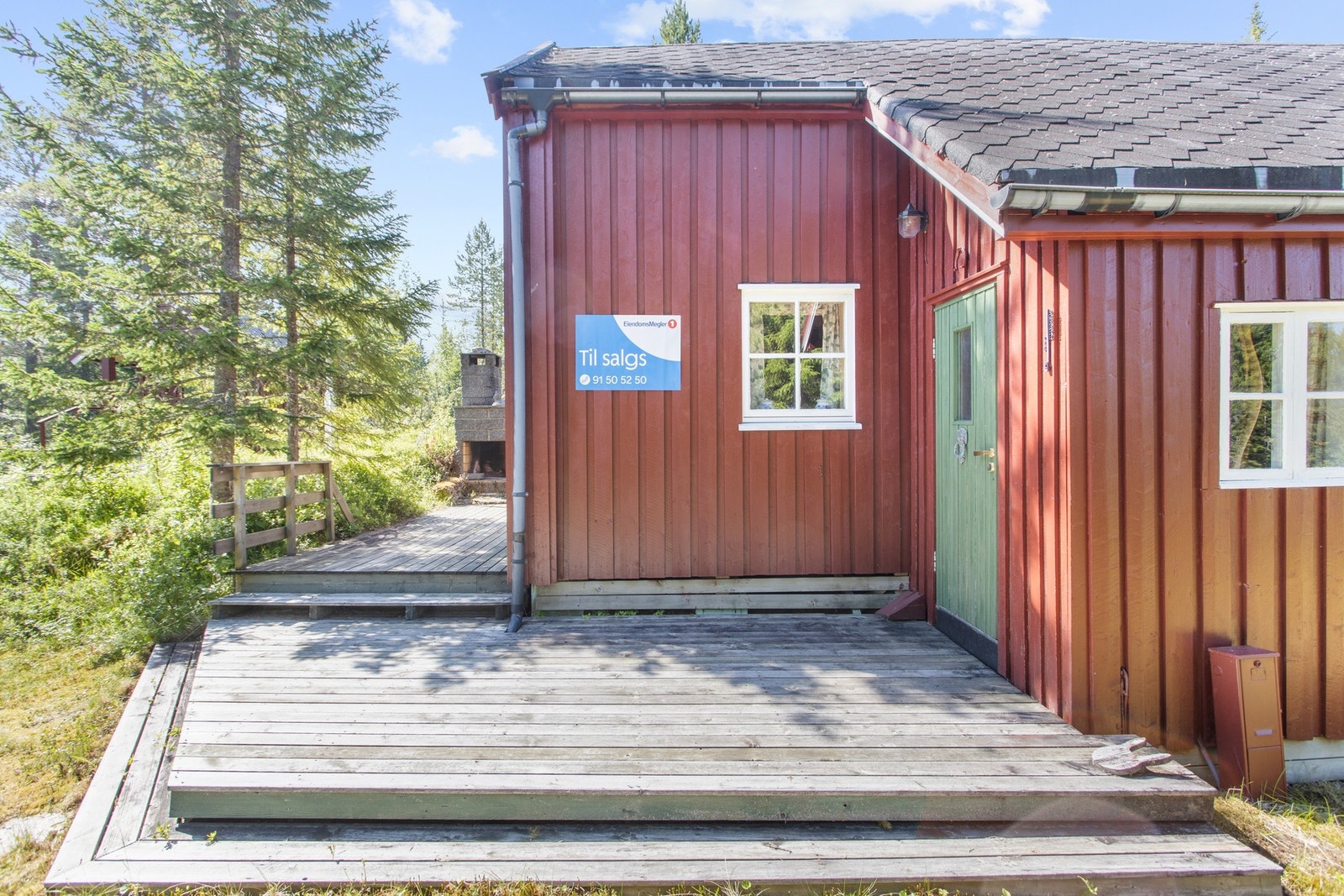 Inngangsparti med platting Galleribilde