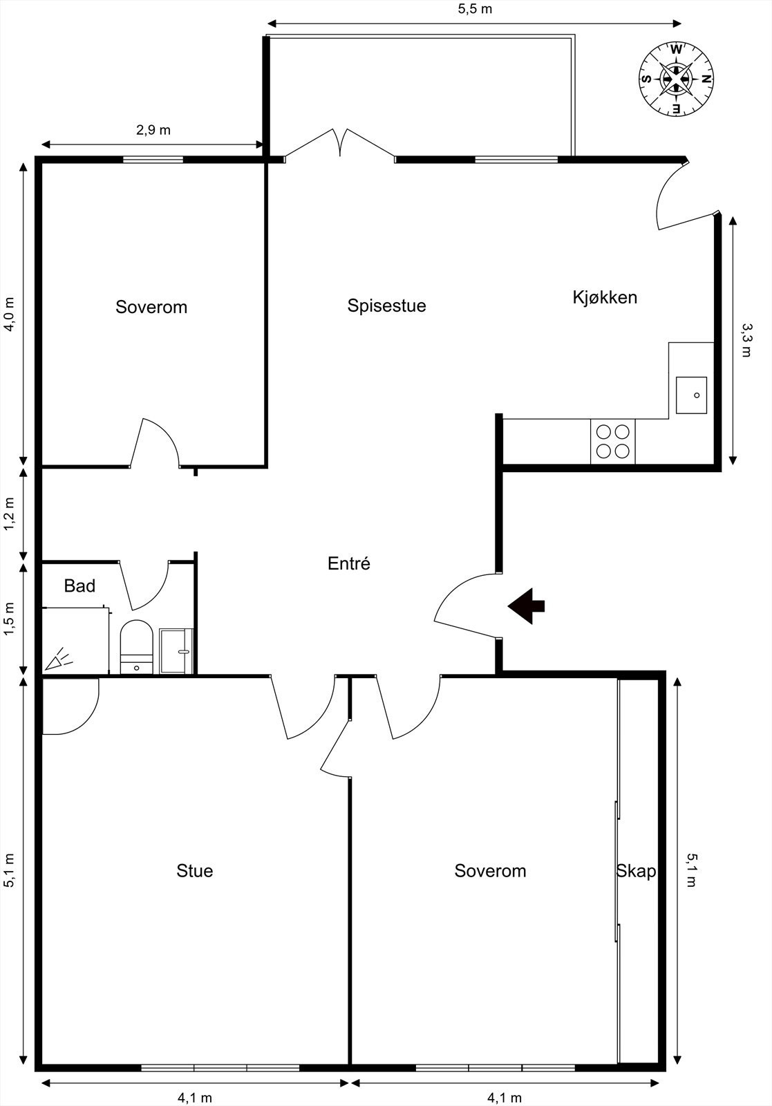 Plantegning Galleribilde