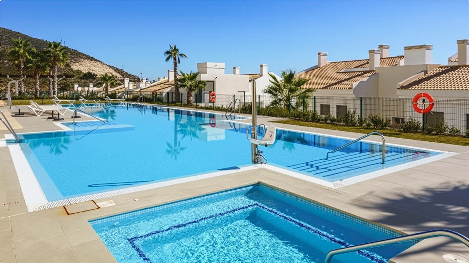 Felles svømmebasseng for eiere av leiligheter i Serenity. Galleribilde