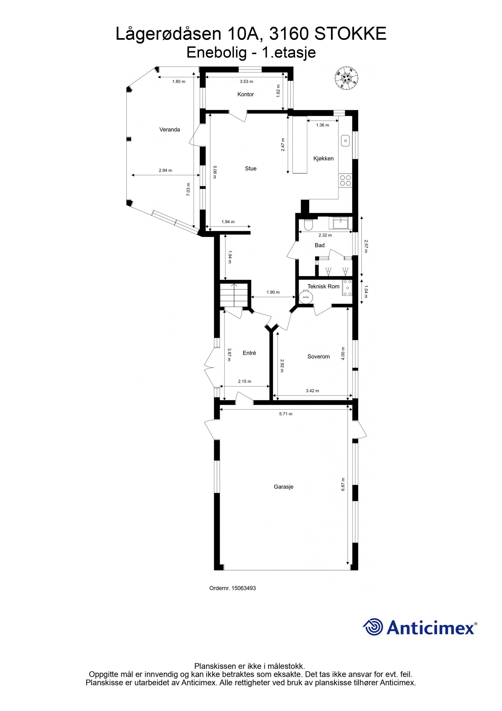 Plantegning 1.etasje Galleribilde