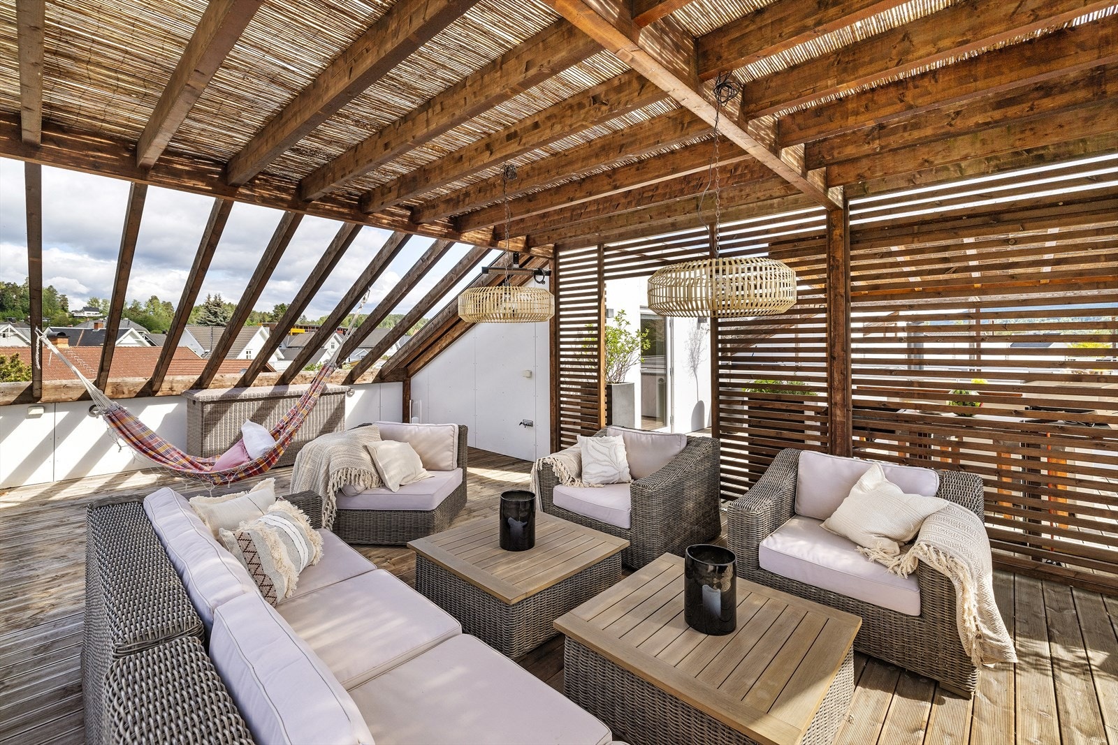 På taket er det vannkran for både varmt og kaldt vann. Galleribilde