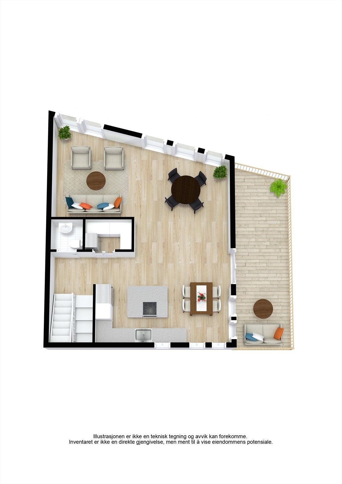 Plantegning hovedetasje Galleribilde