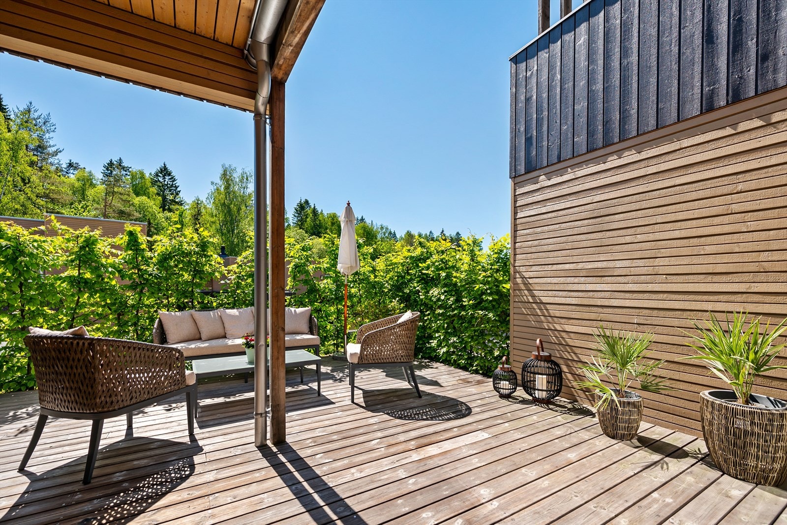 Herlige grøntområder med skogen som nærmeste nabo. Galleribilde