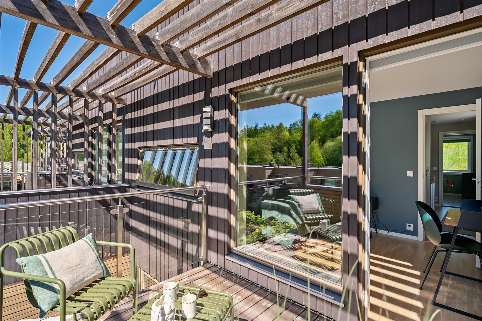 Balkongen er på 6m² med en herlig utsikt. Galleribilde