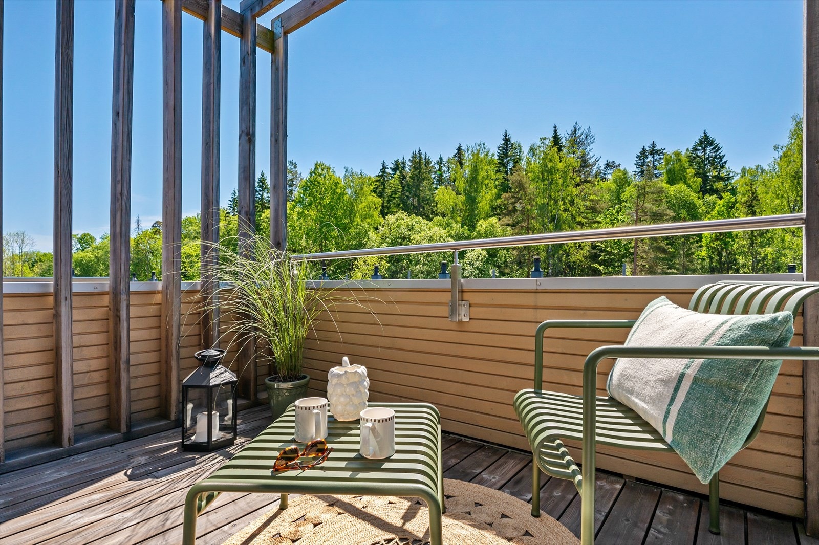 Balkongen er på 6m² med en herlig utsikt. Galleribilde