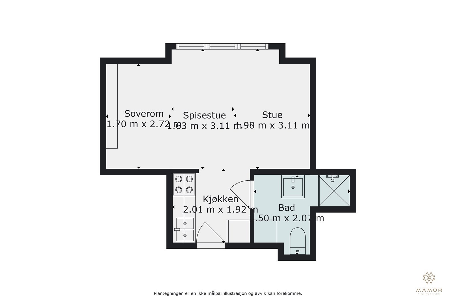 Planskisse Galleribilde