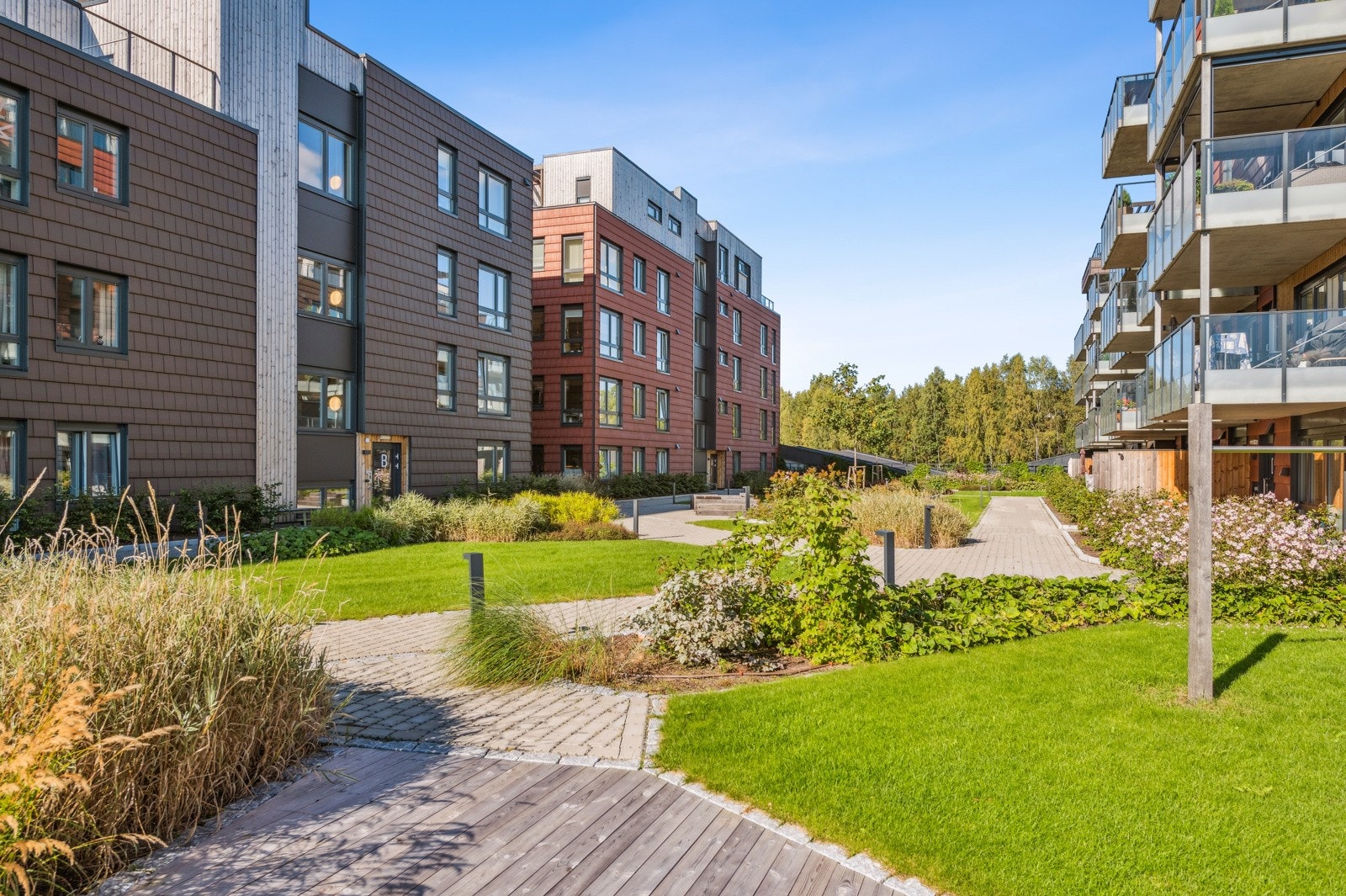 Konnerud Senter Panorama har flotte og grønne fellesarealer - Her fra Atriet på plan 3. Galleribilde