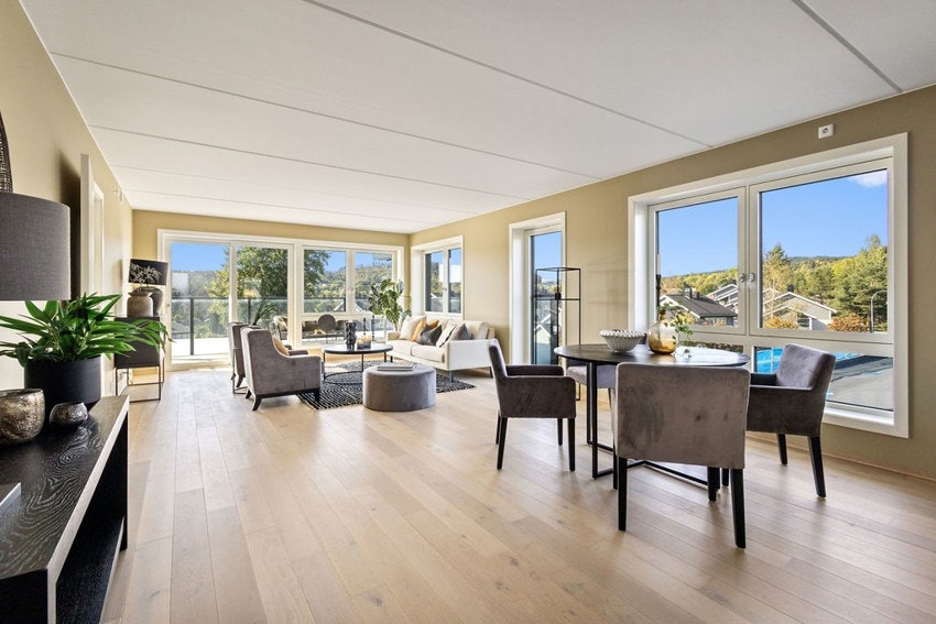 En flott og ny 4-roms eierleilighet på ett plan - Heis og garasje! Galleribilde