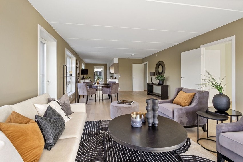 Stue, spisestue og kjøkken Galleribilde