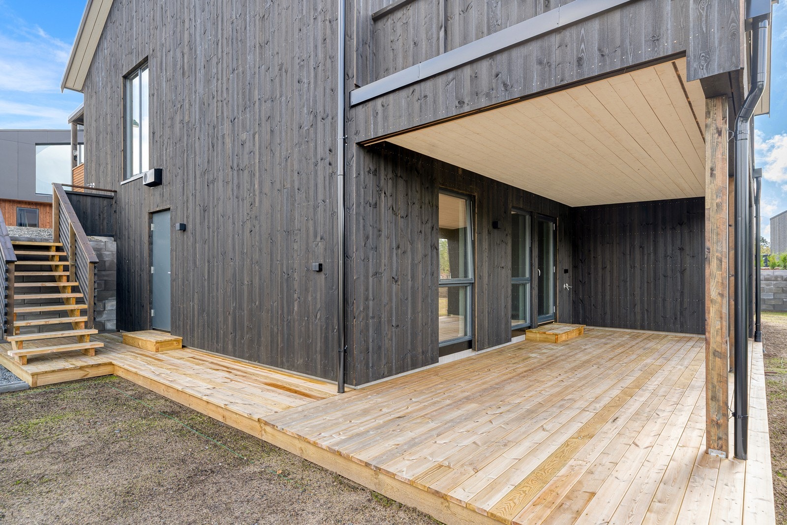 Terrasse i underetasje Galleribilde