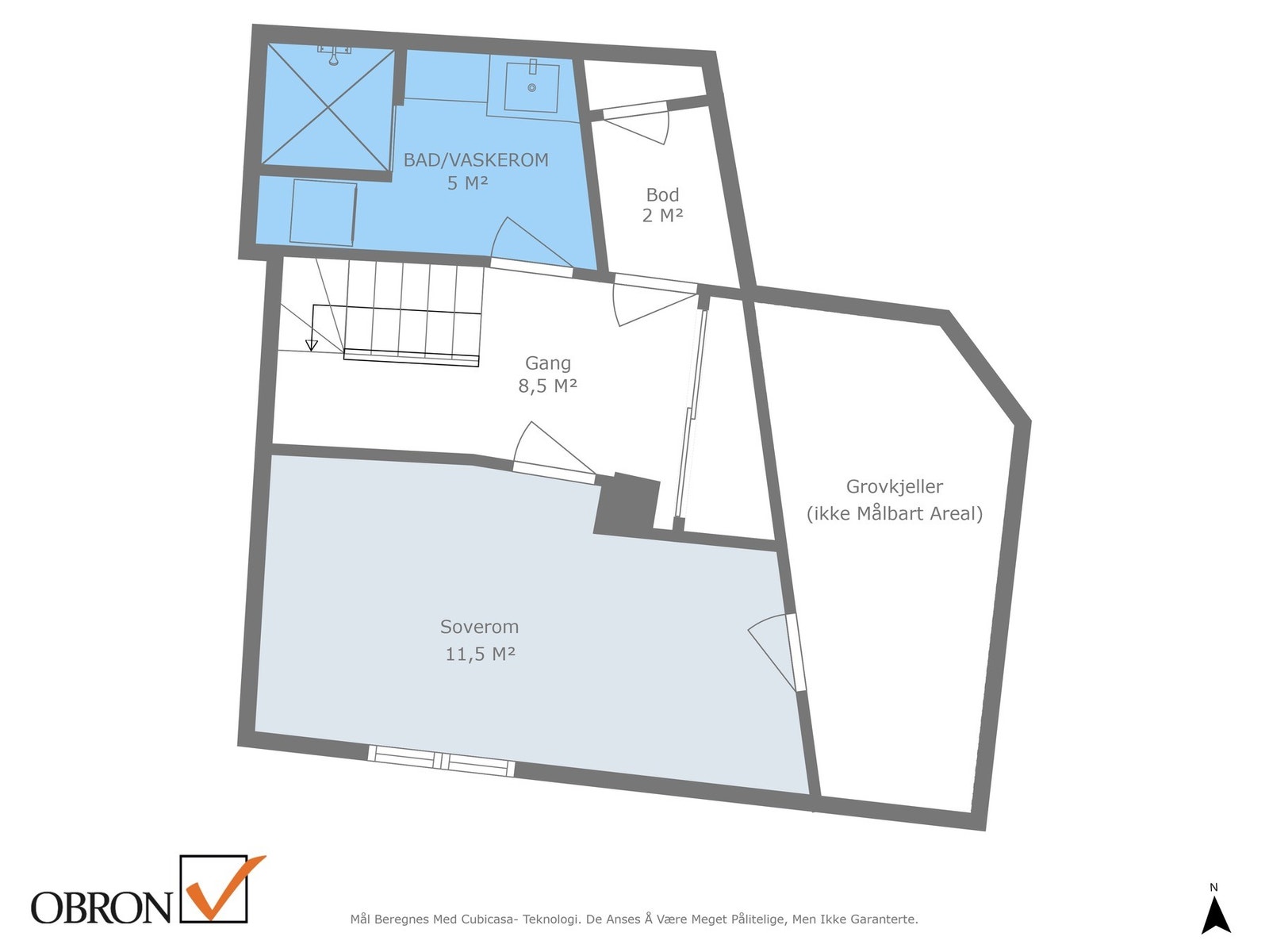 Plantegning kjeller.