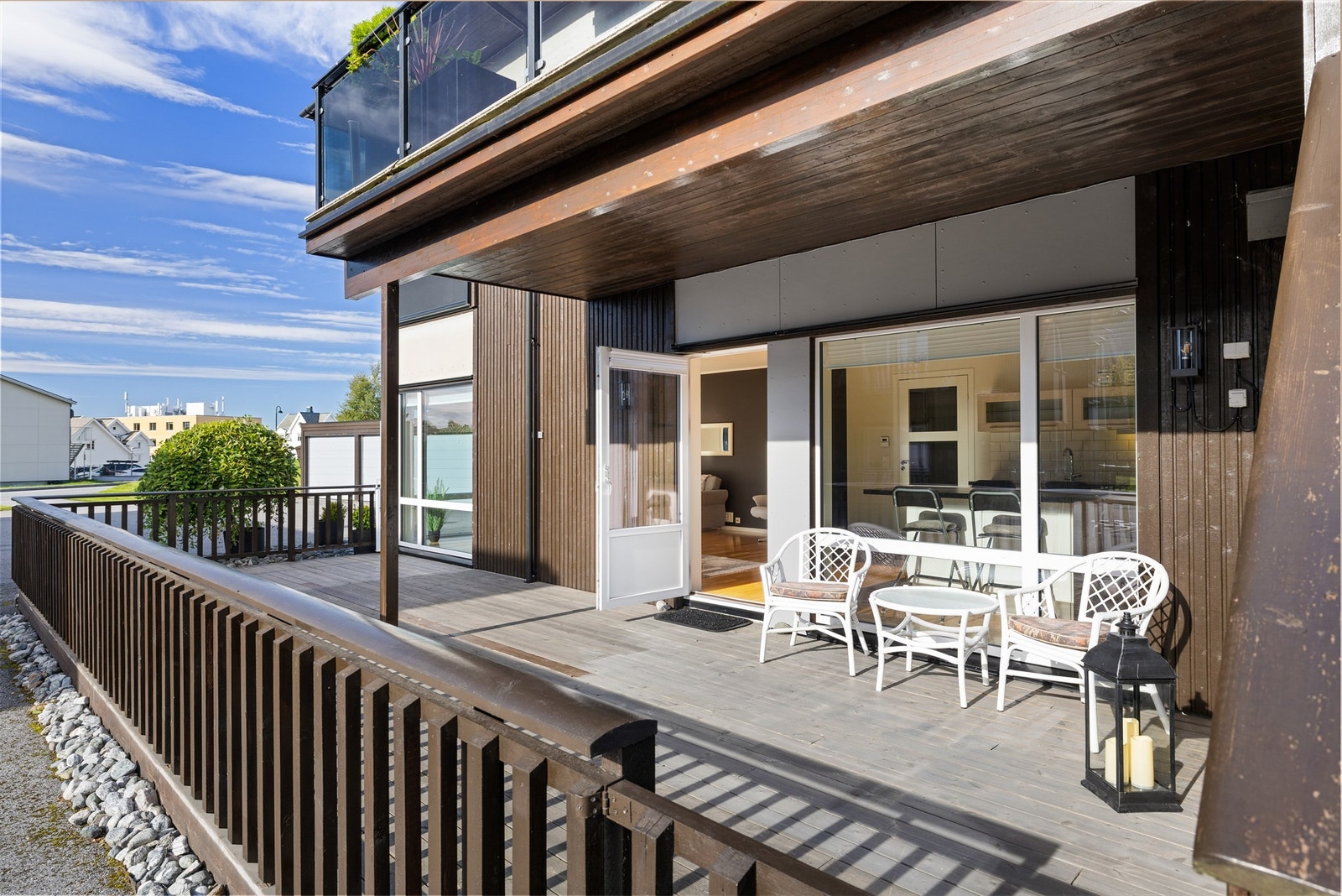 Terrassen er delvis overbygget Galleribilde