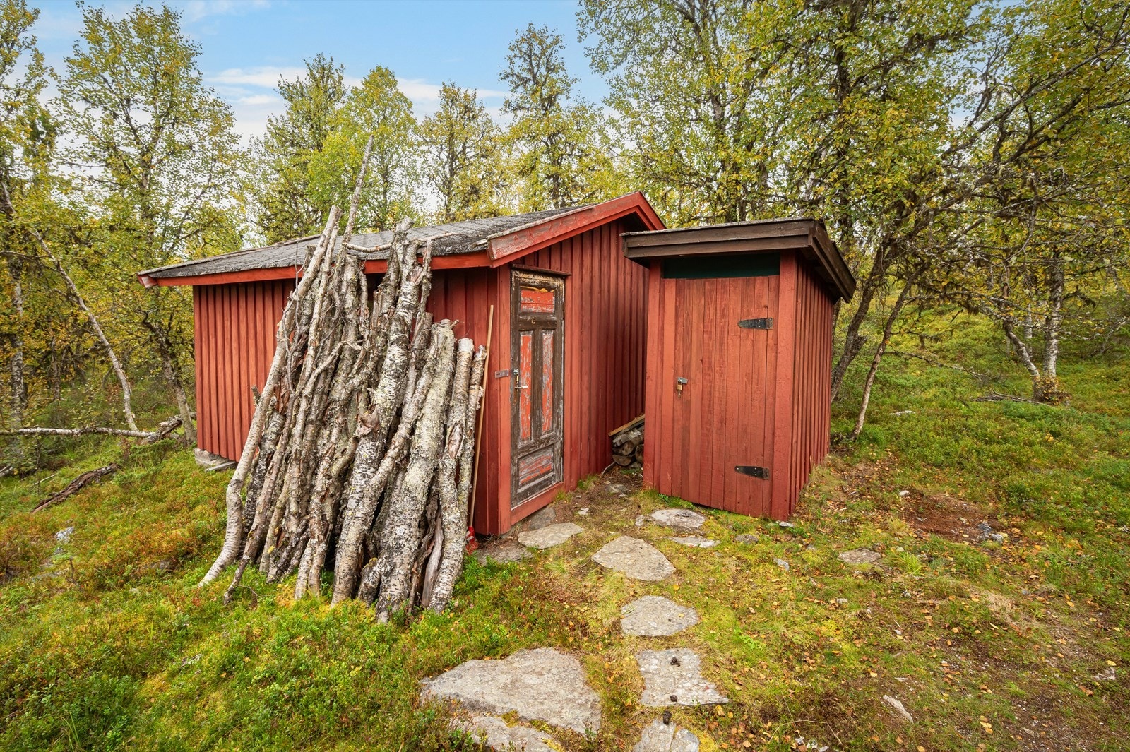 Uthus og frittstående utedo Galleribilde