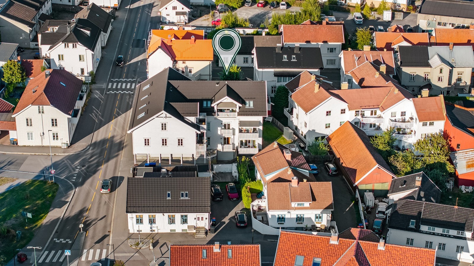 Ligger skjermet til i bygget Galleribilde