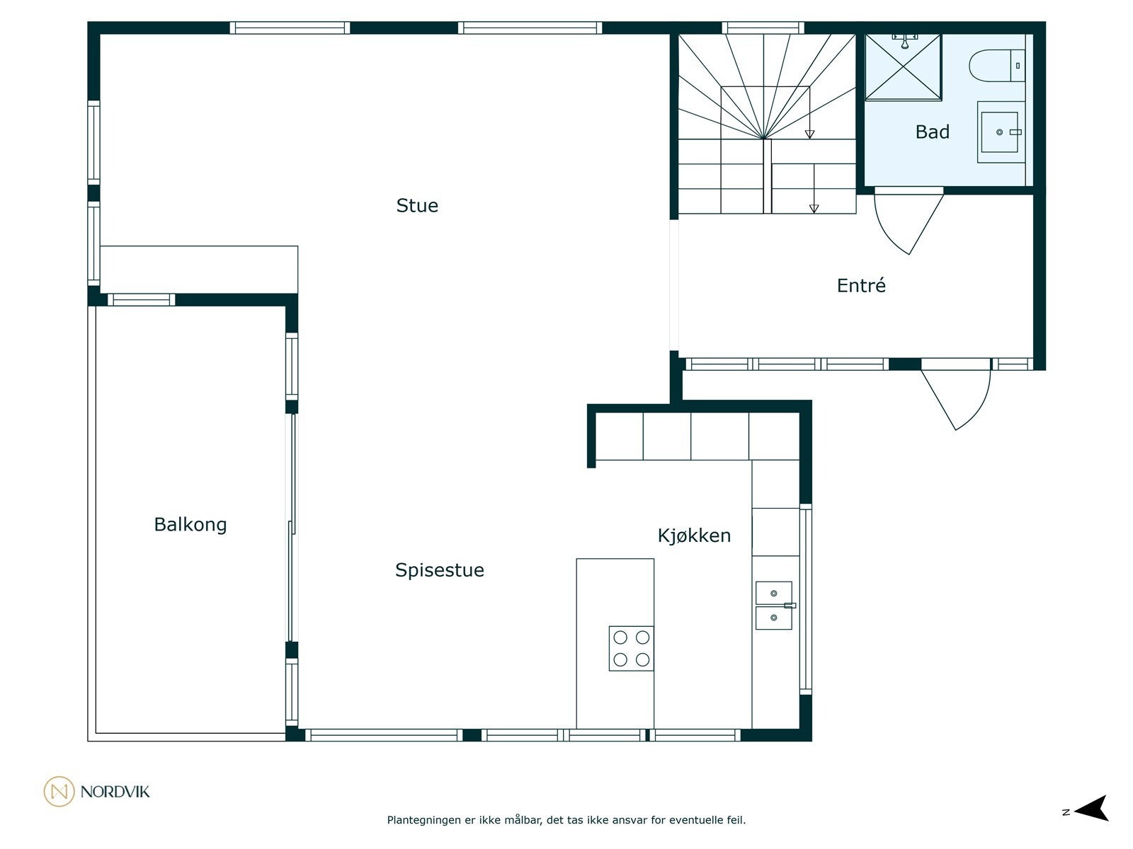 Plantegning hovedetasje Galleribilde