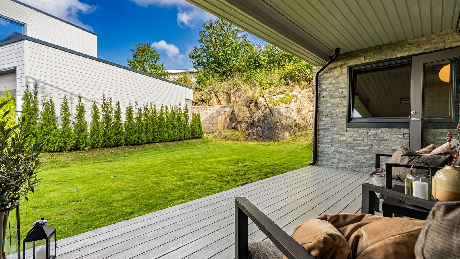 Overbygd terrasse Galleribilde