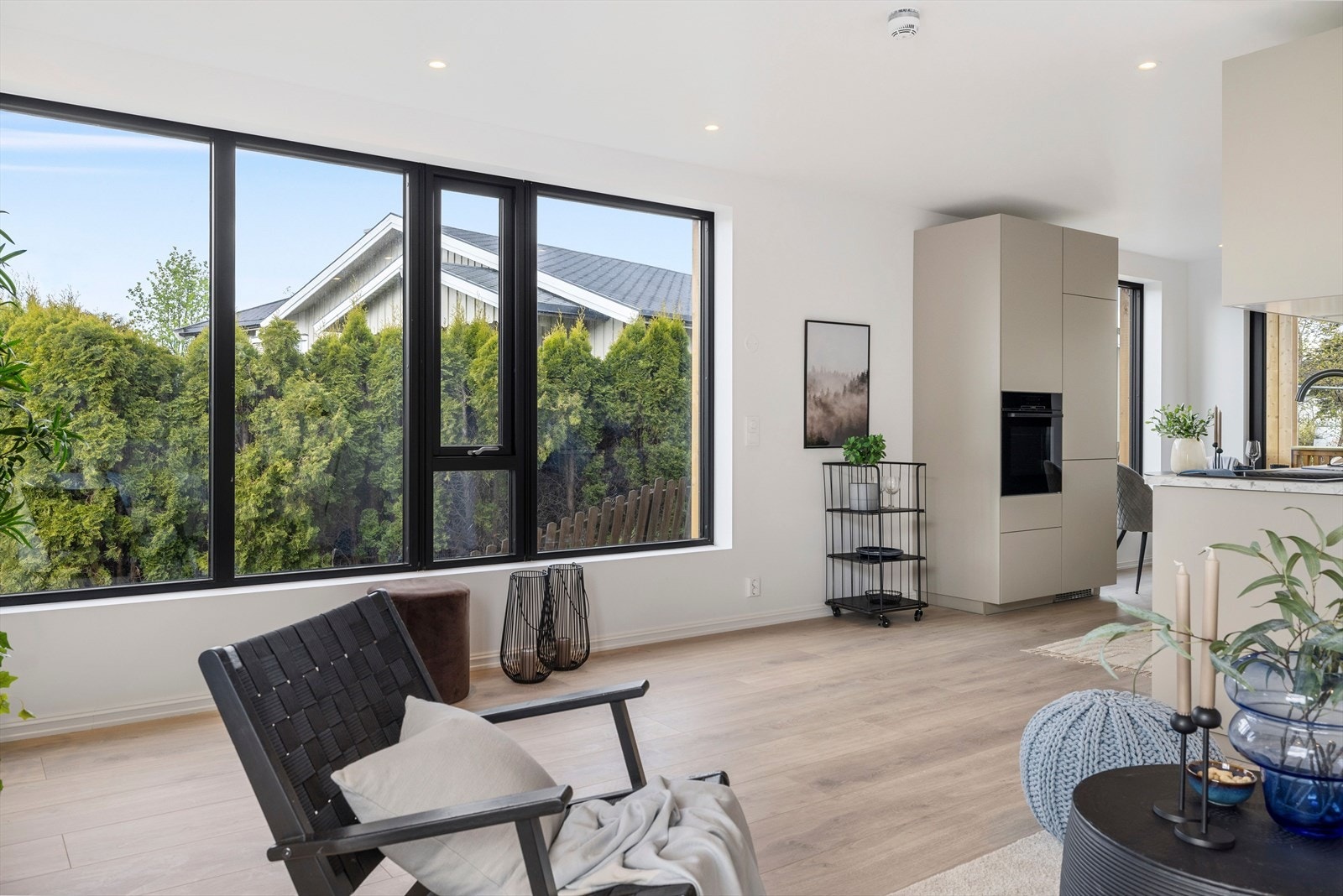 Den vannbårne gulvvarmen sørger for jevn og god varme i leilighetene Galleribilde