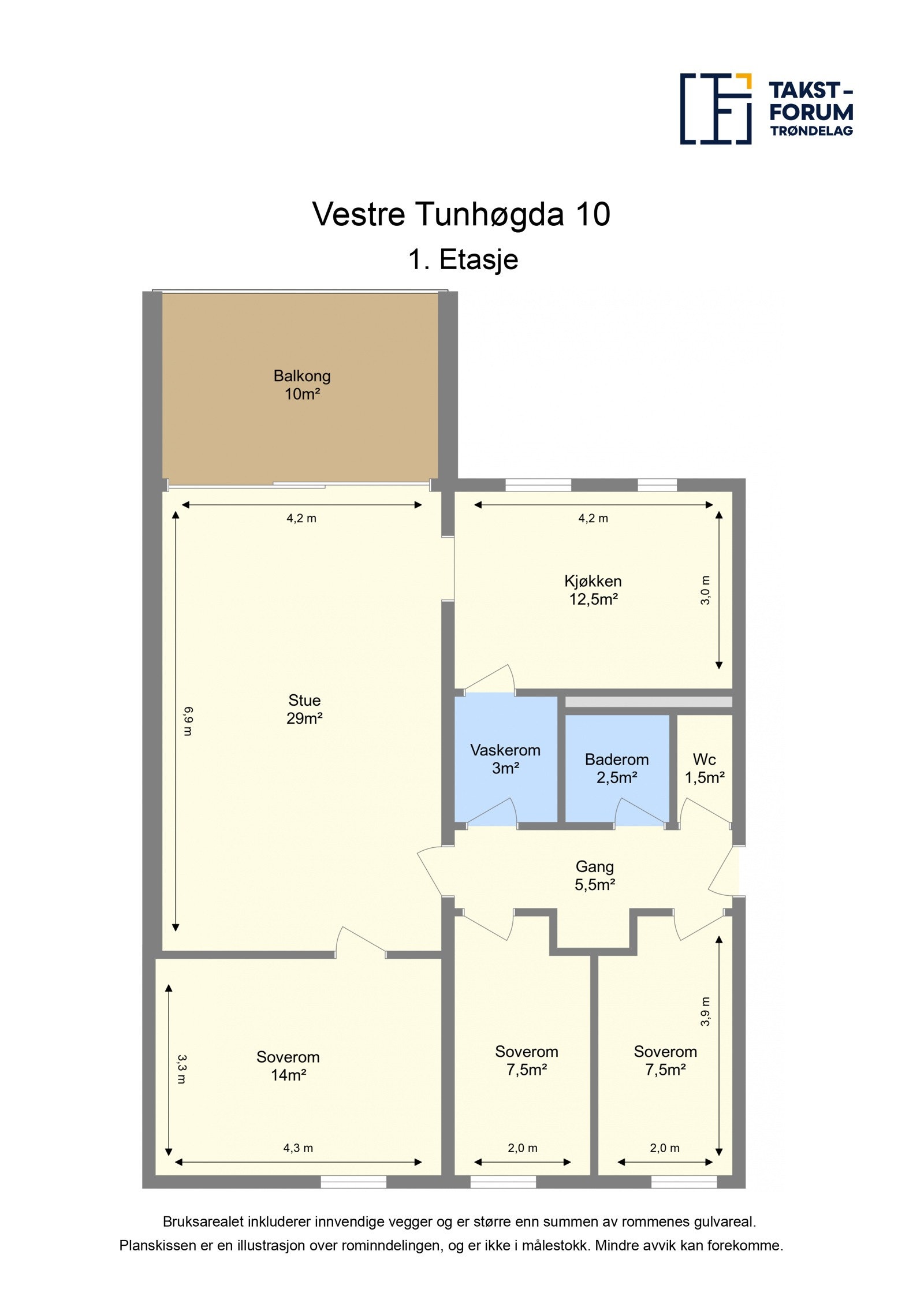 Plantegning 1. etasje. Galleribilde