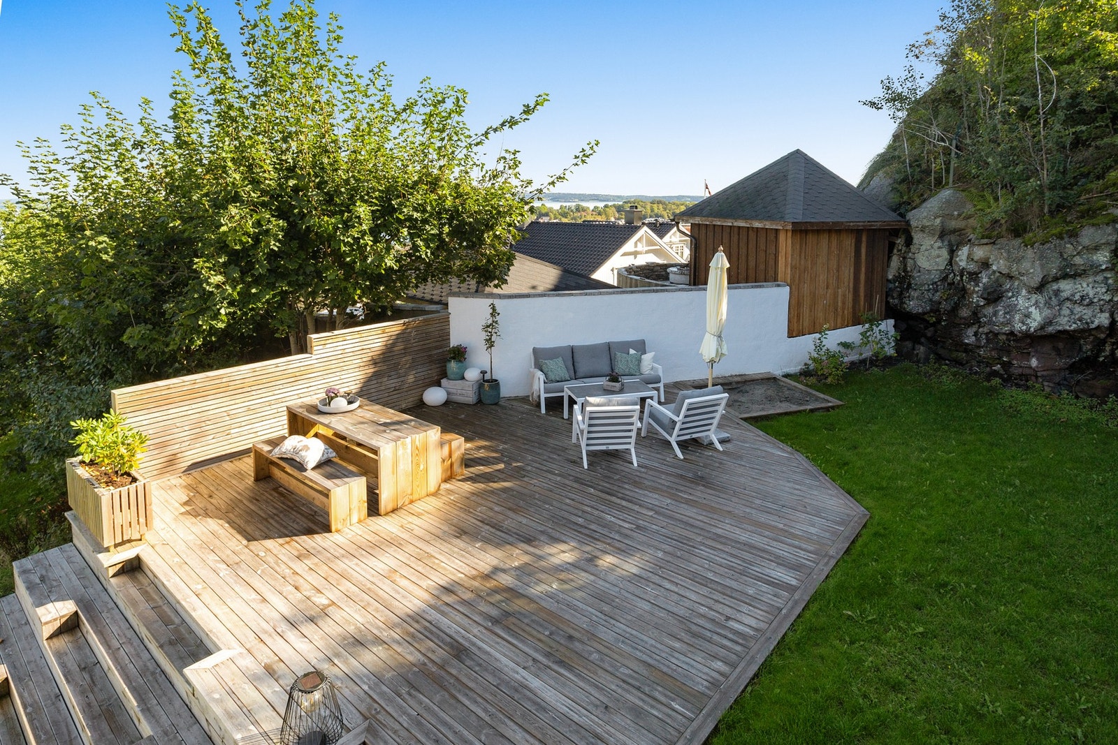 Uteplassen ble etablert i 2023 Galleribilde