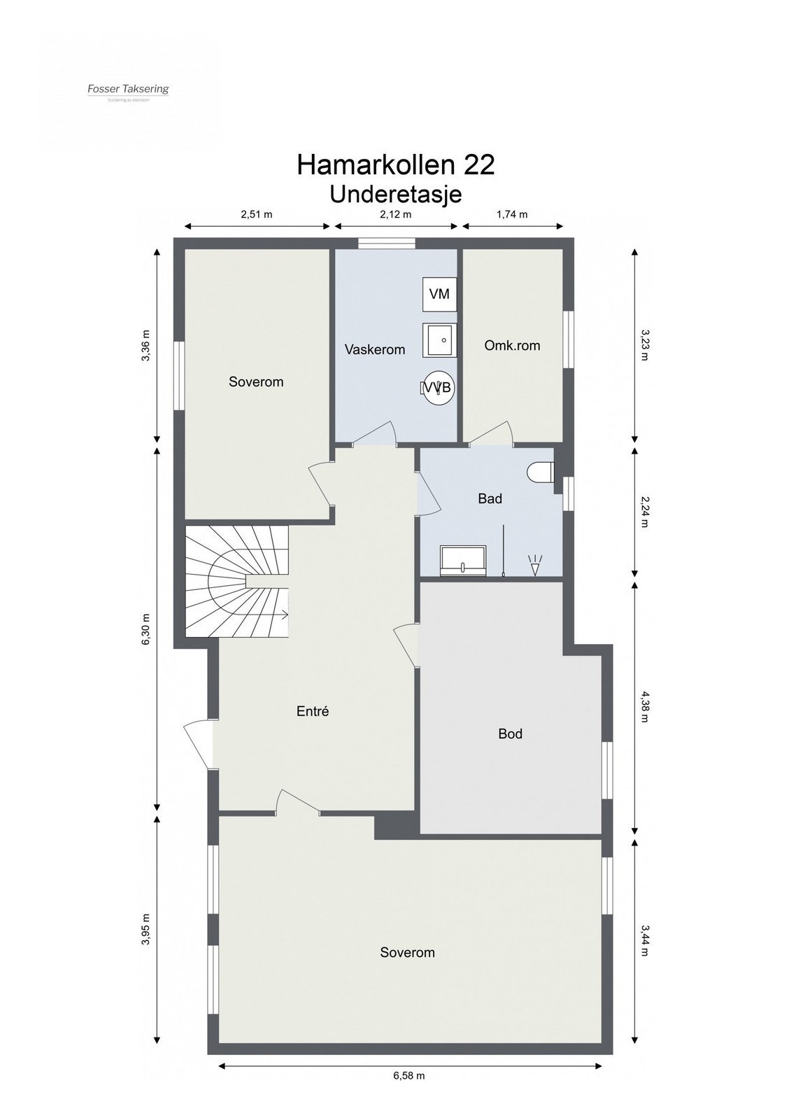 Plantegning underetasjen. Galleribilde