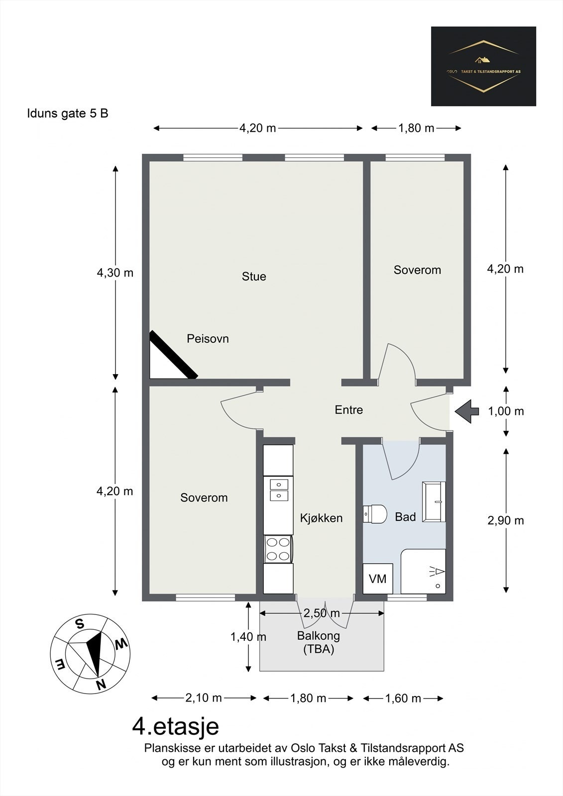 Plantegning til orientering. Galleribilde