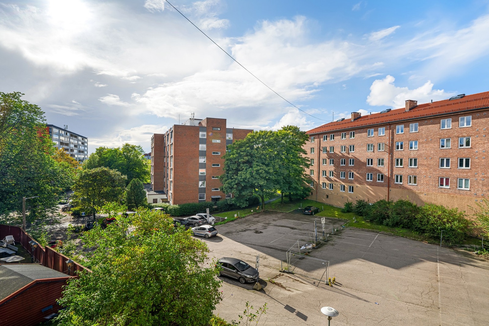 Luftig utsyn fra stuevinduet. Galleribilde