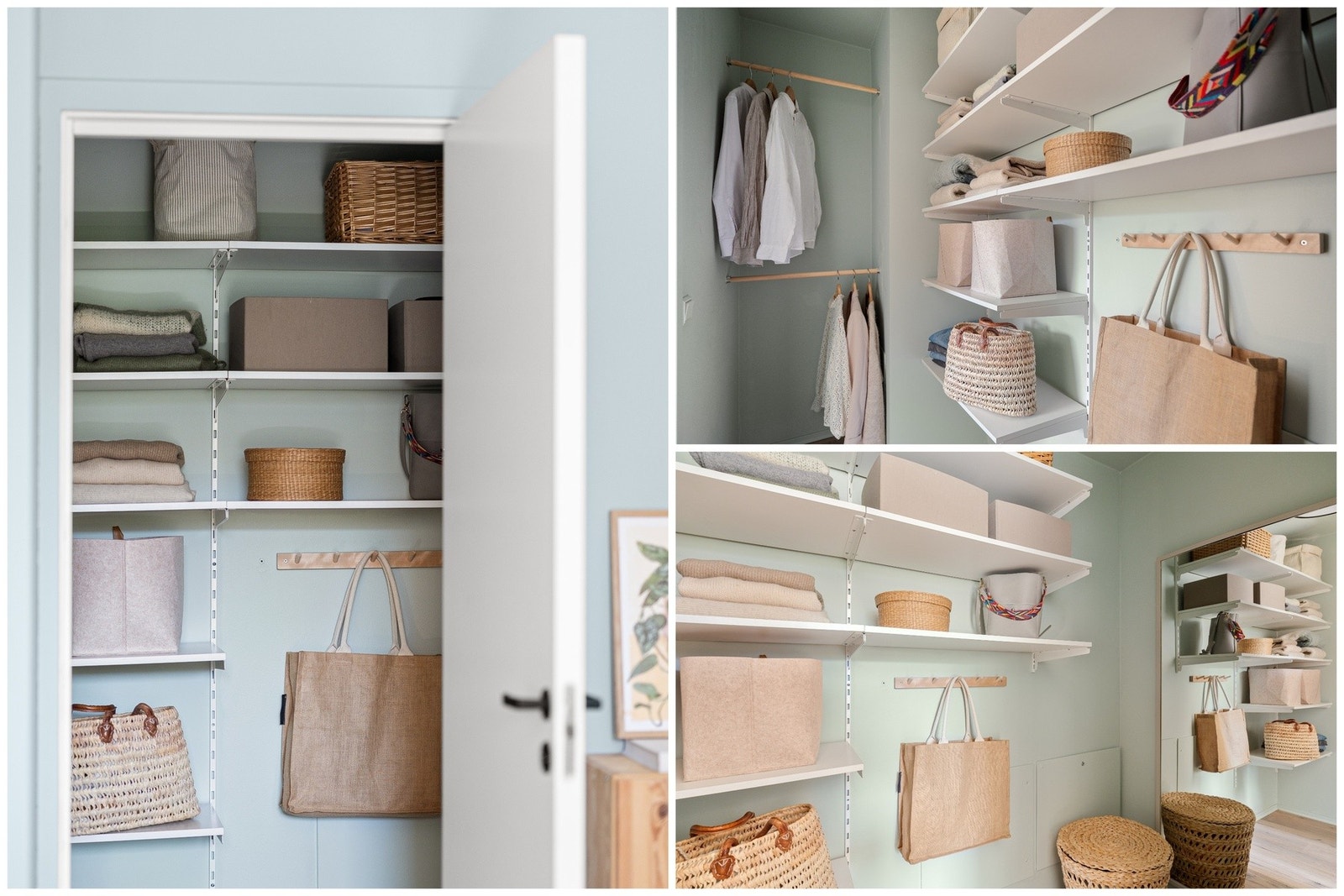 Walk-in closet i tilknytning til soverommet. Galleribilde