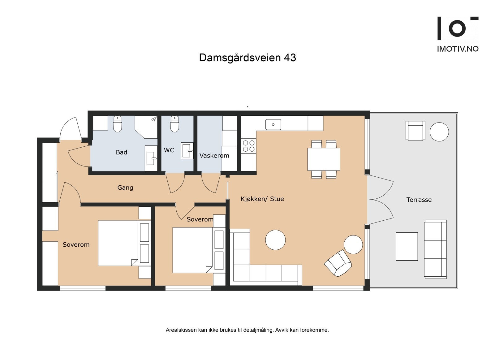 - Planløsning. I tillegg medfølger ekstern bod i samme etasje - Galleribilde
