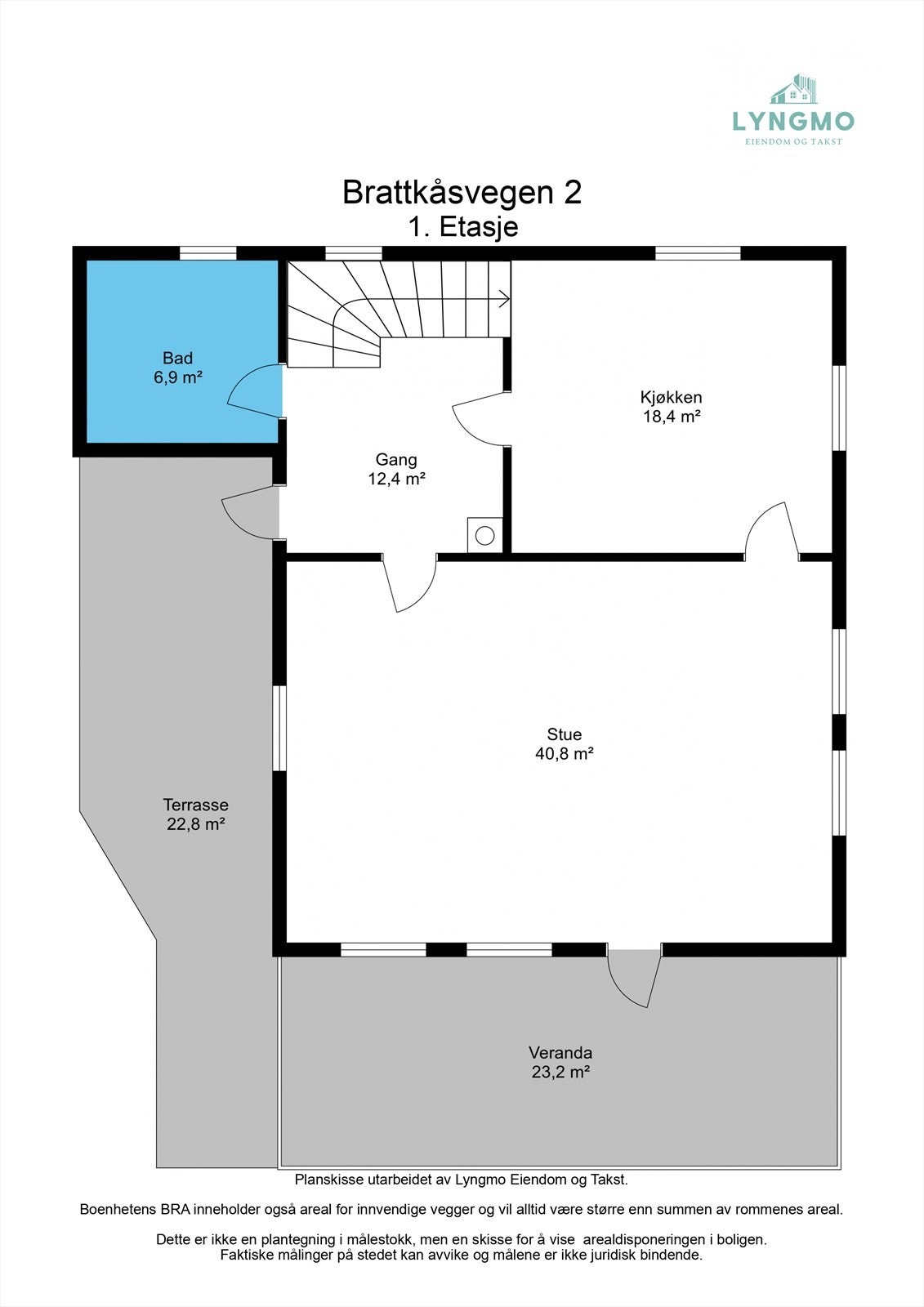 Planskisse 1. etasje Galleribilde