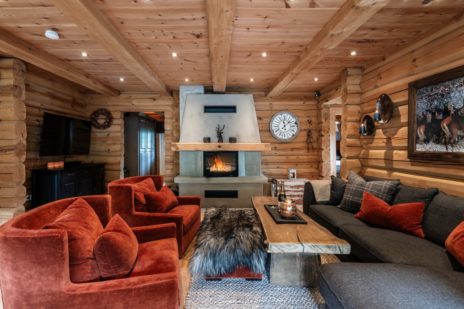 God plass til å samle familien til en minnerik helg til fjells Galleribilde