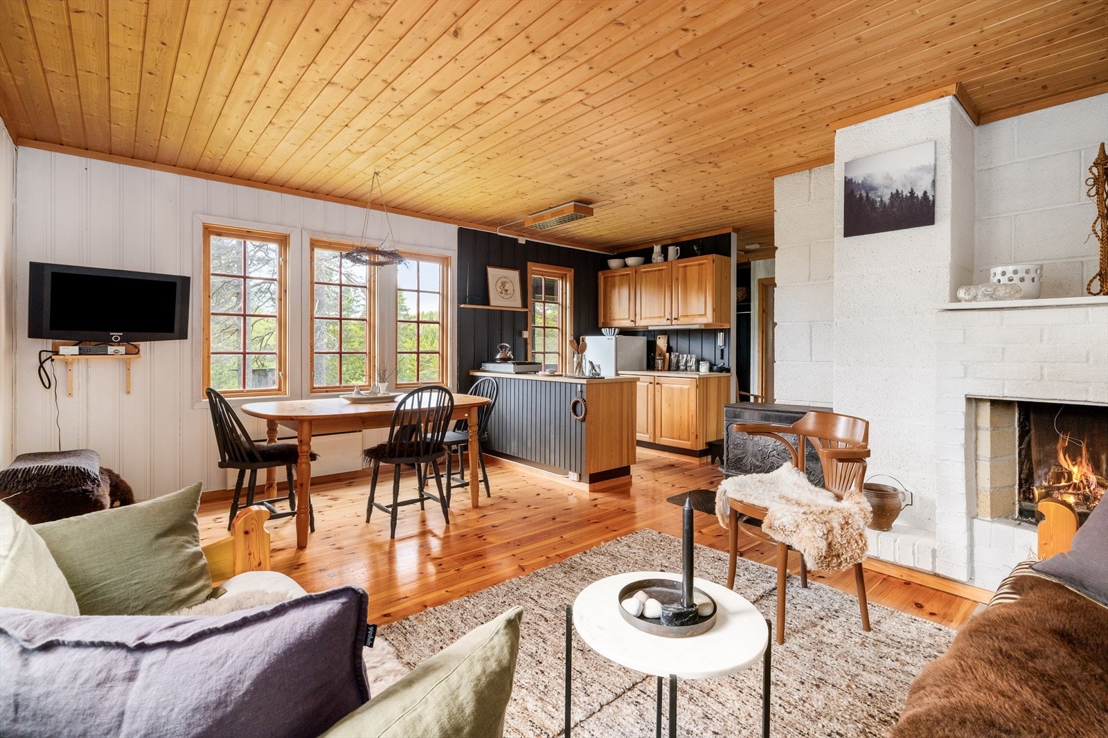 Koselig åpen løsning Galleribilde