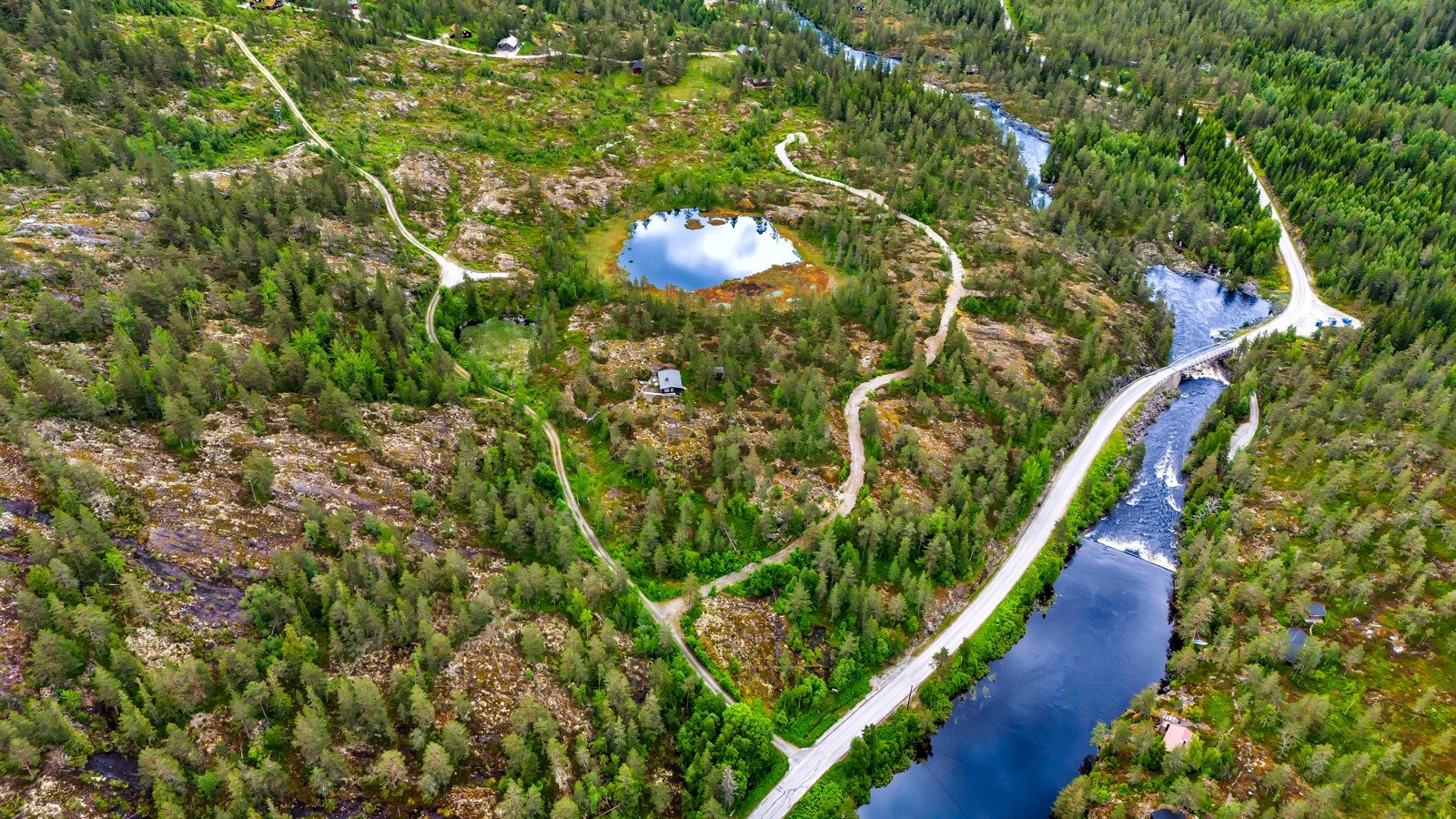 Oversiktsbilde av tomtene Galleribilde