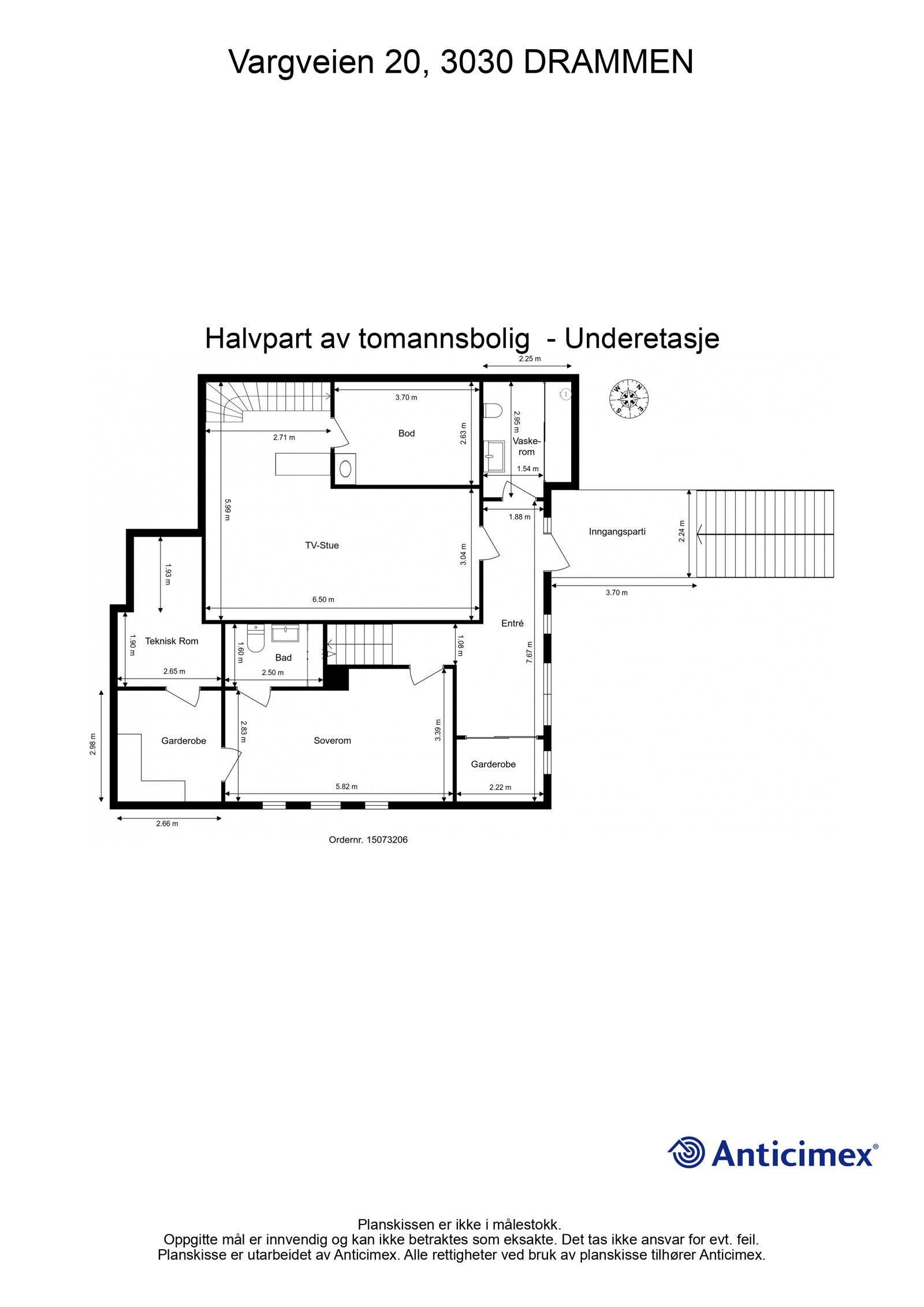 Plantegning underetasje. Galleribilde