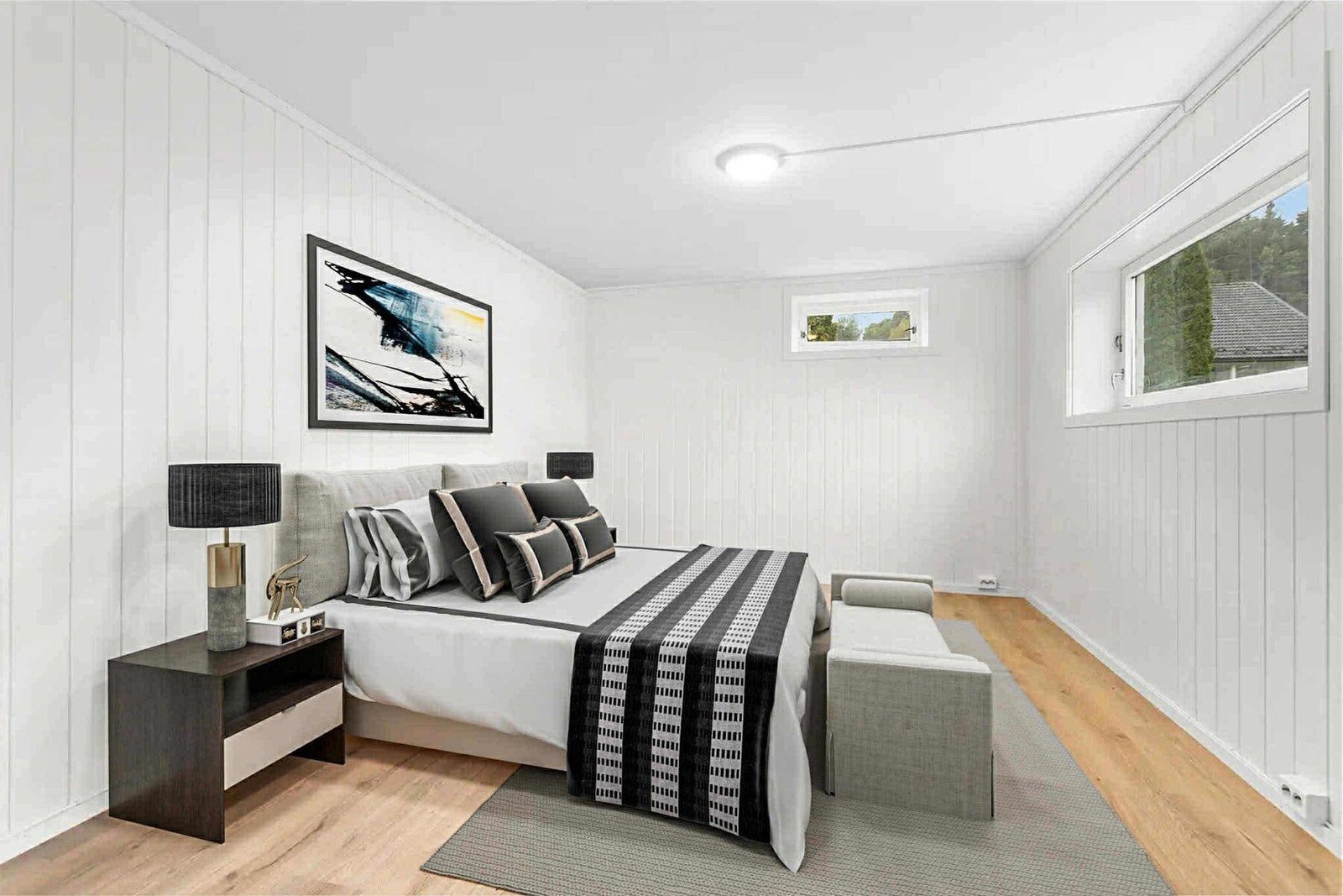 Soverom hybel (digitalt stylet) Galleribilde