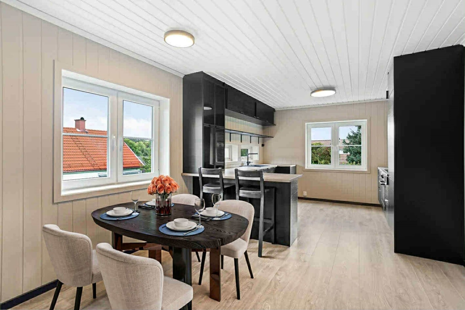 Pent og nyere kjøkken (digitalt stylet) Galleribilde