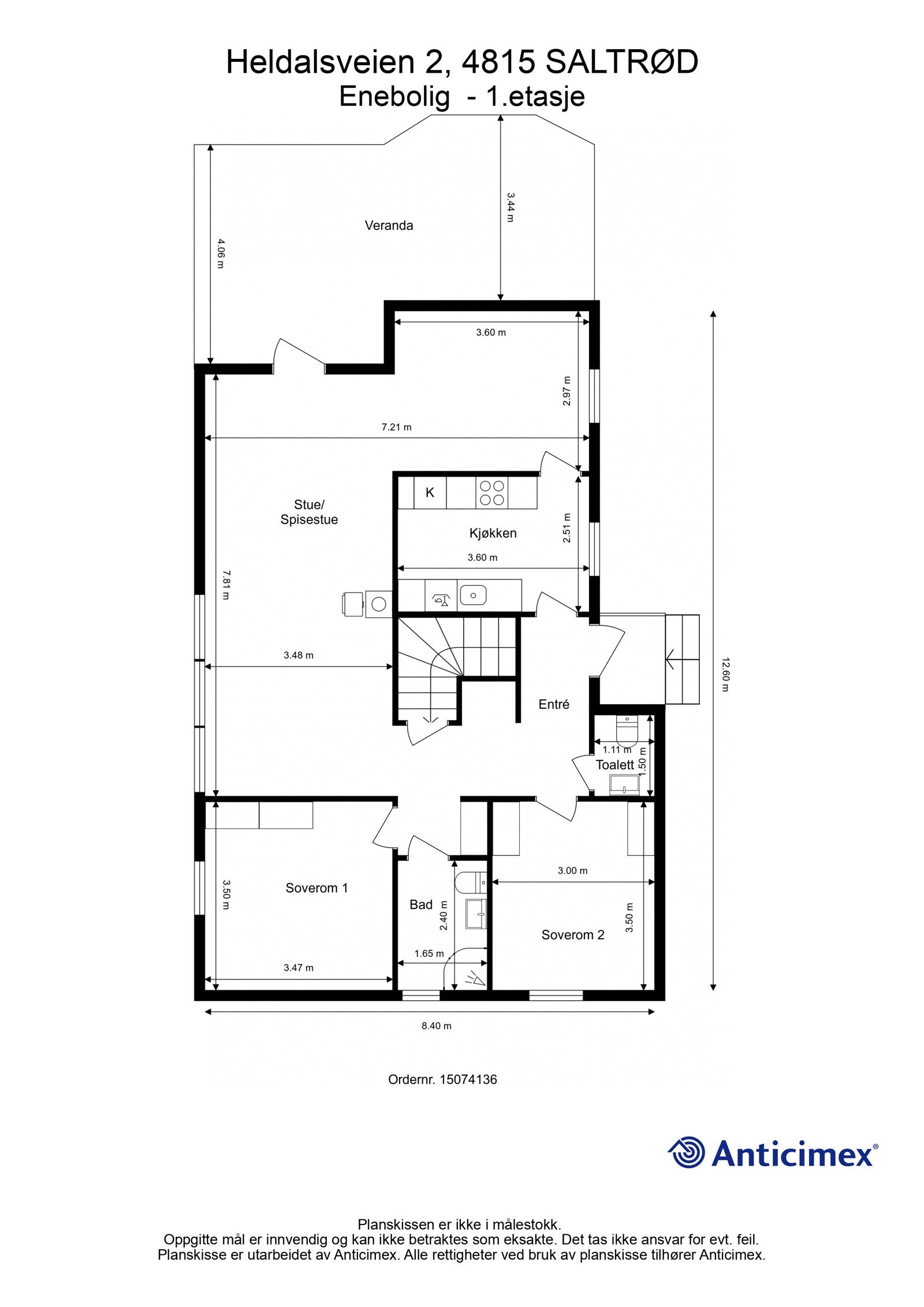 Plantegning 1.etasje Galleribilde