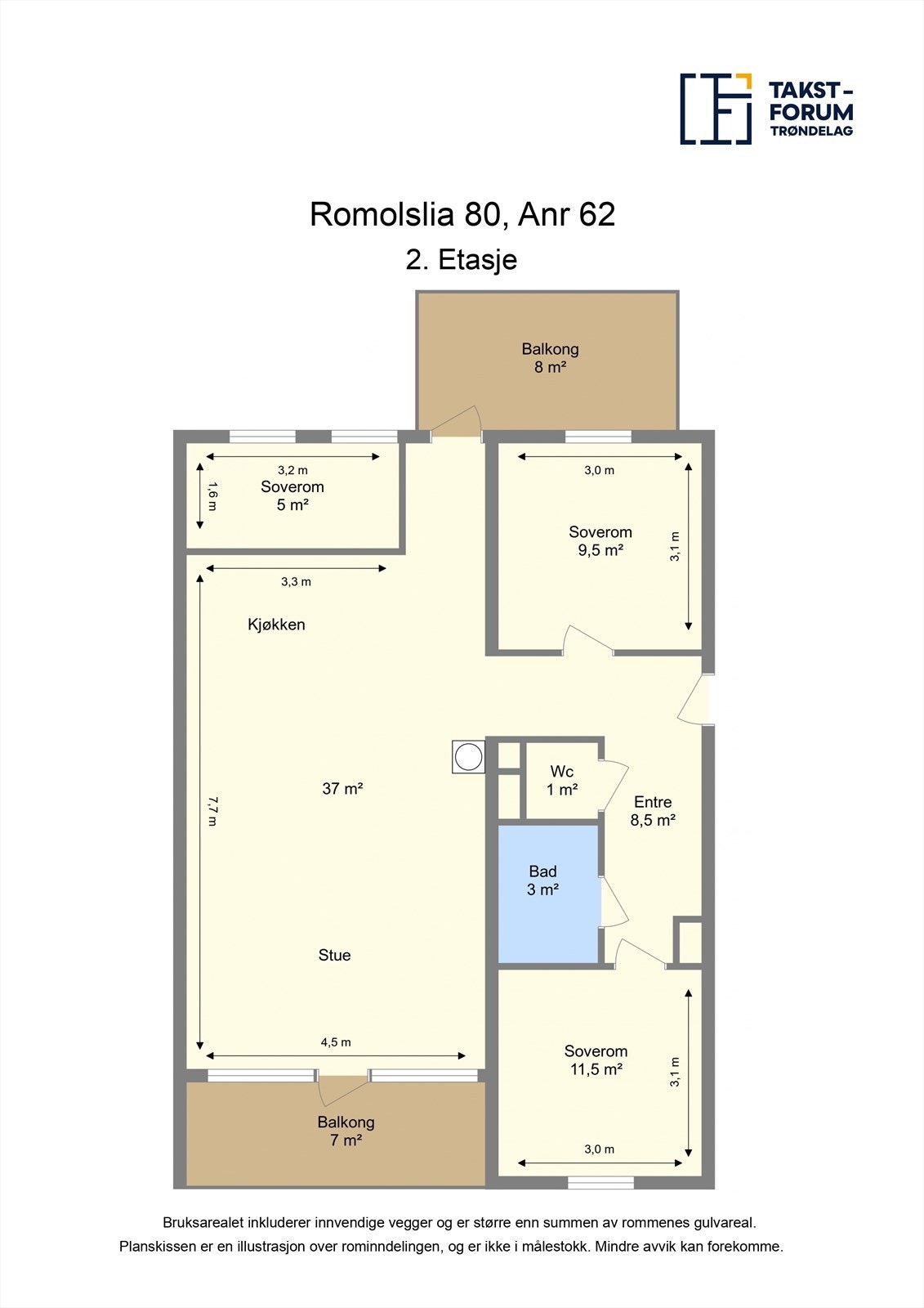 Plantegning - 2. etasje. Galleribilde