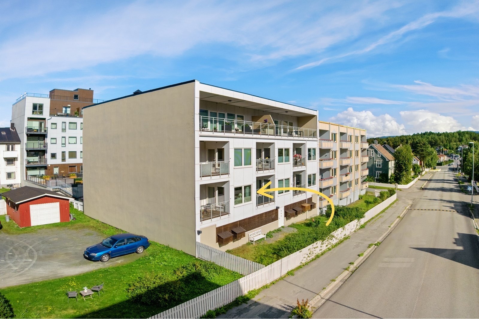 Leiligheten ligger i 1.etasj2 Galleribilde