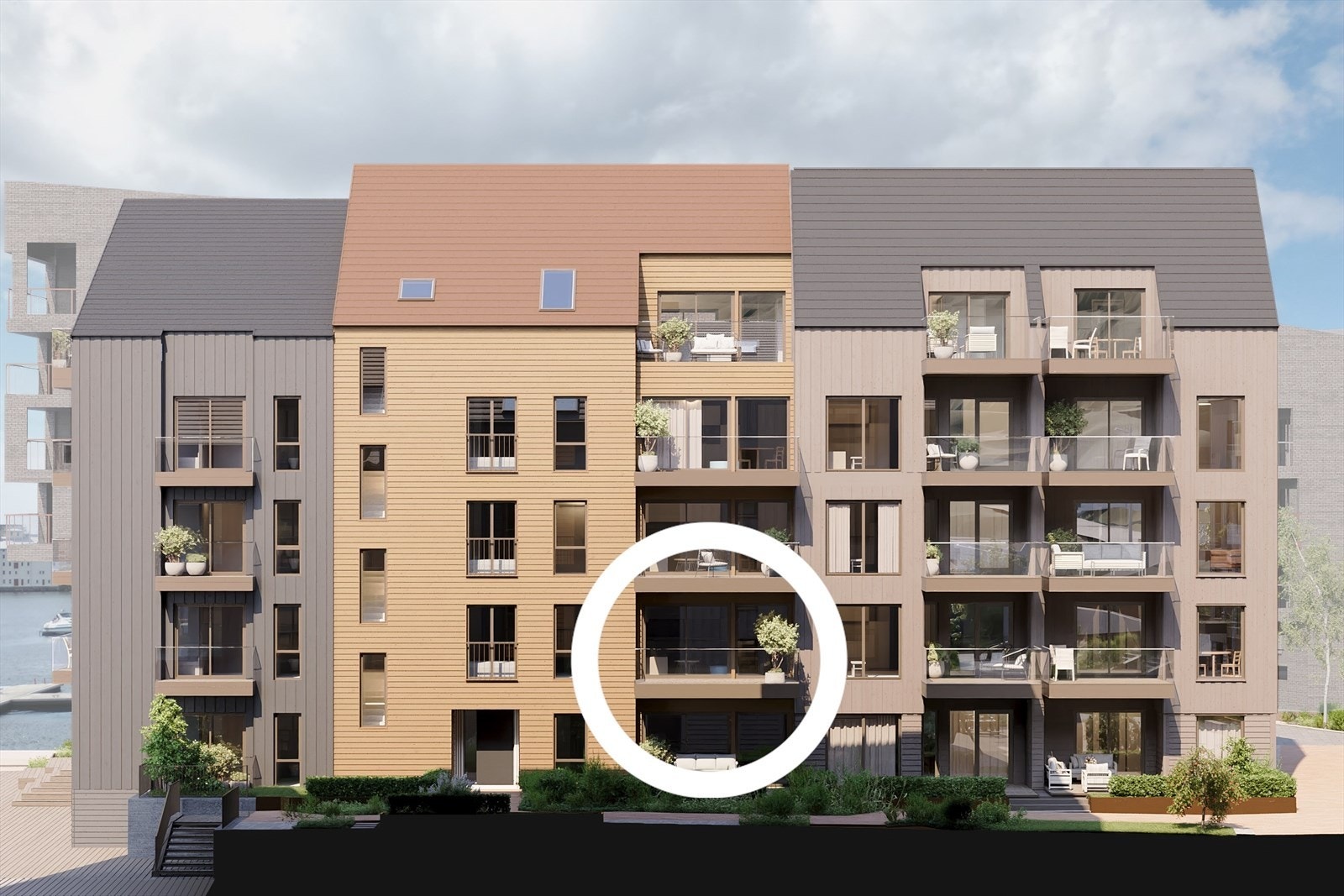 Leiligheten sett fra nordvest. Galleribilde