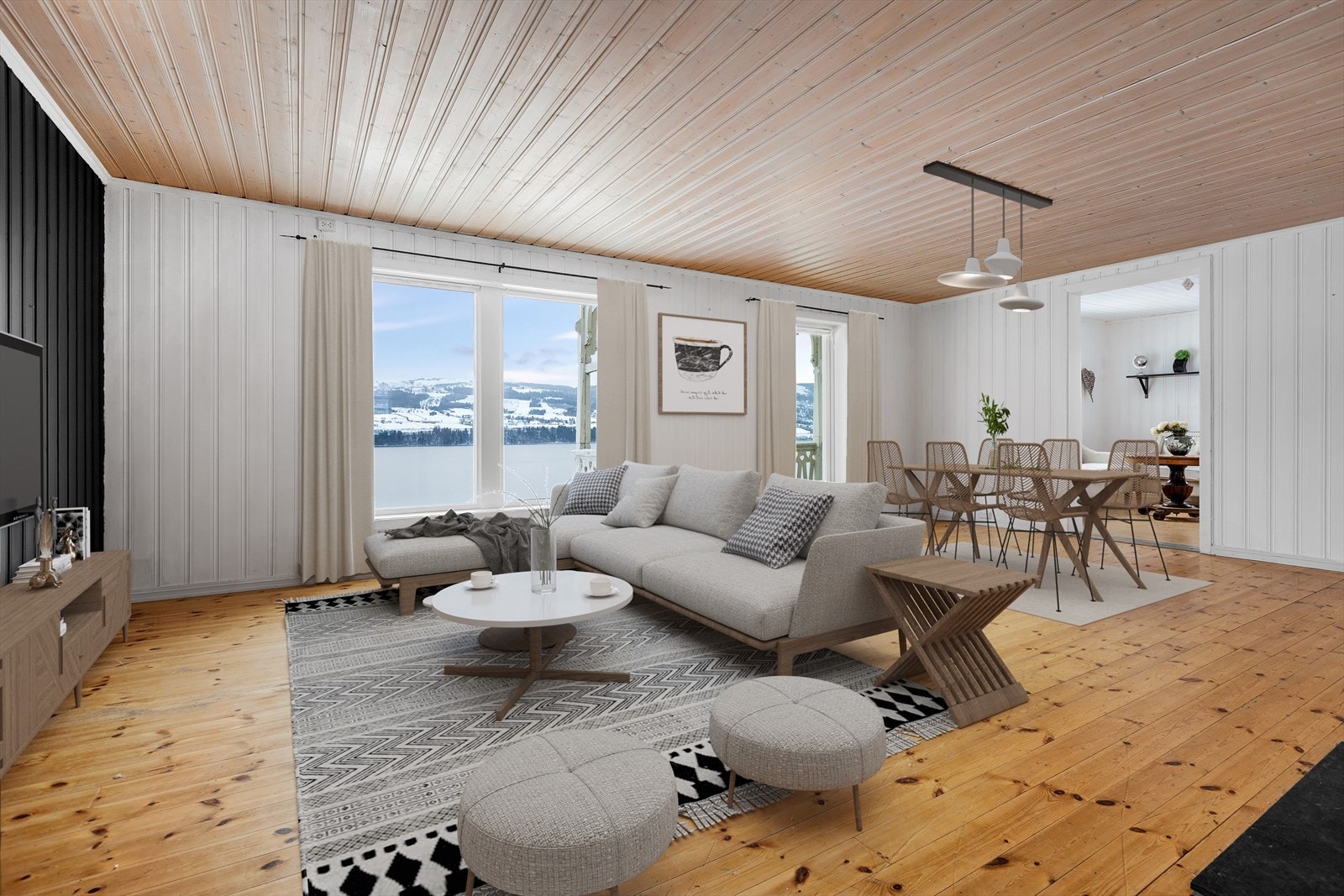 Stue i kårboligen Galleribilde