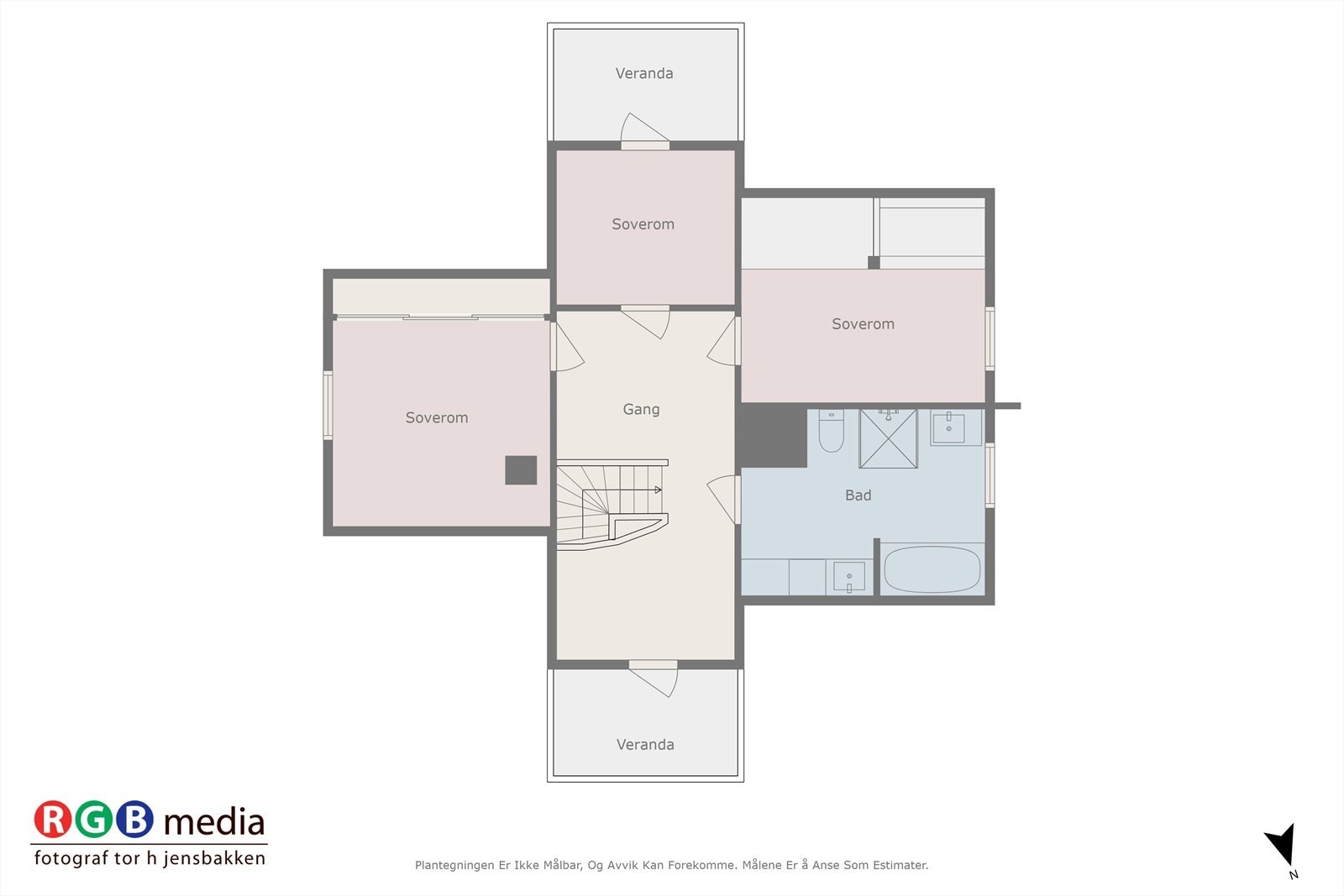 Plantegning 2 etasje nr. 1053 Galleribilde
