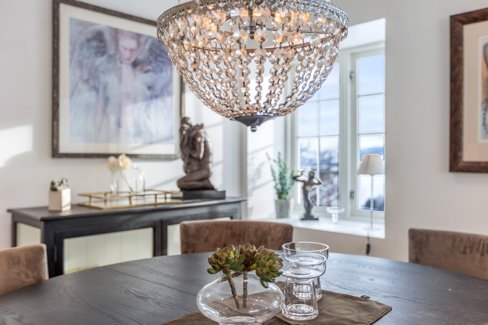 Detaljbilde i fra stuen Galleribilde