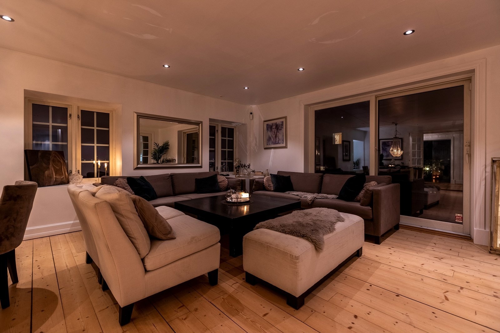 Stemningsbilde i fra stuen Galleribilde