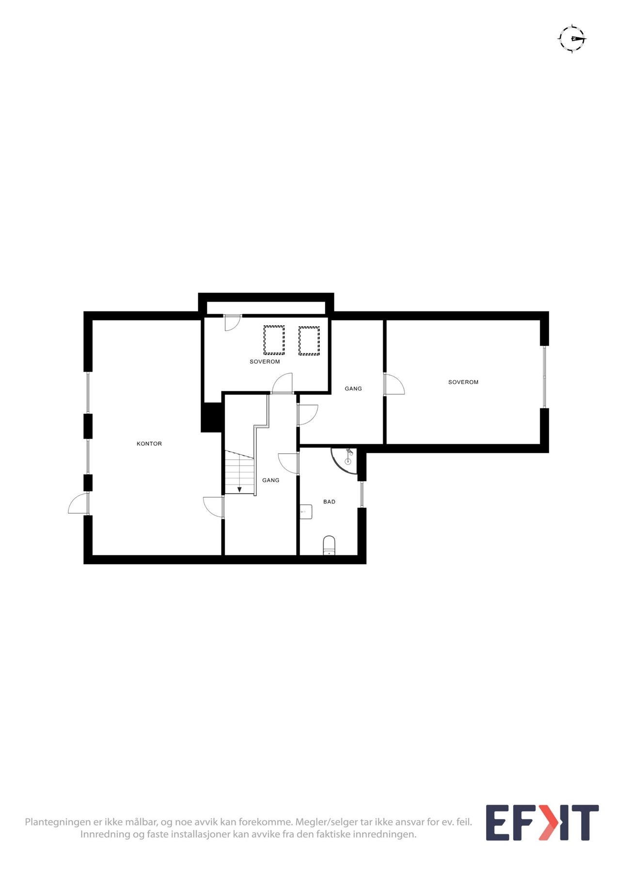 Plantegning loft Galleribilde