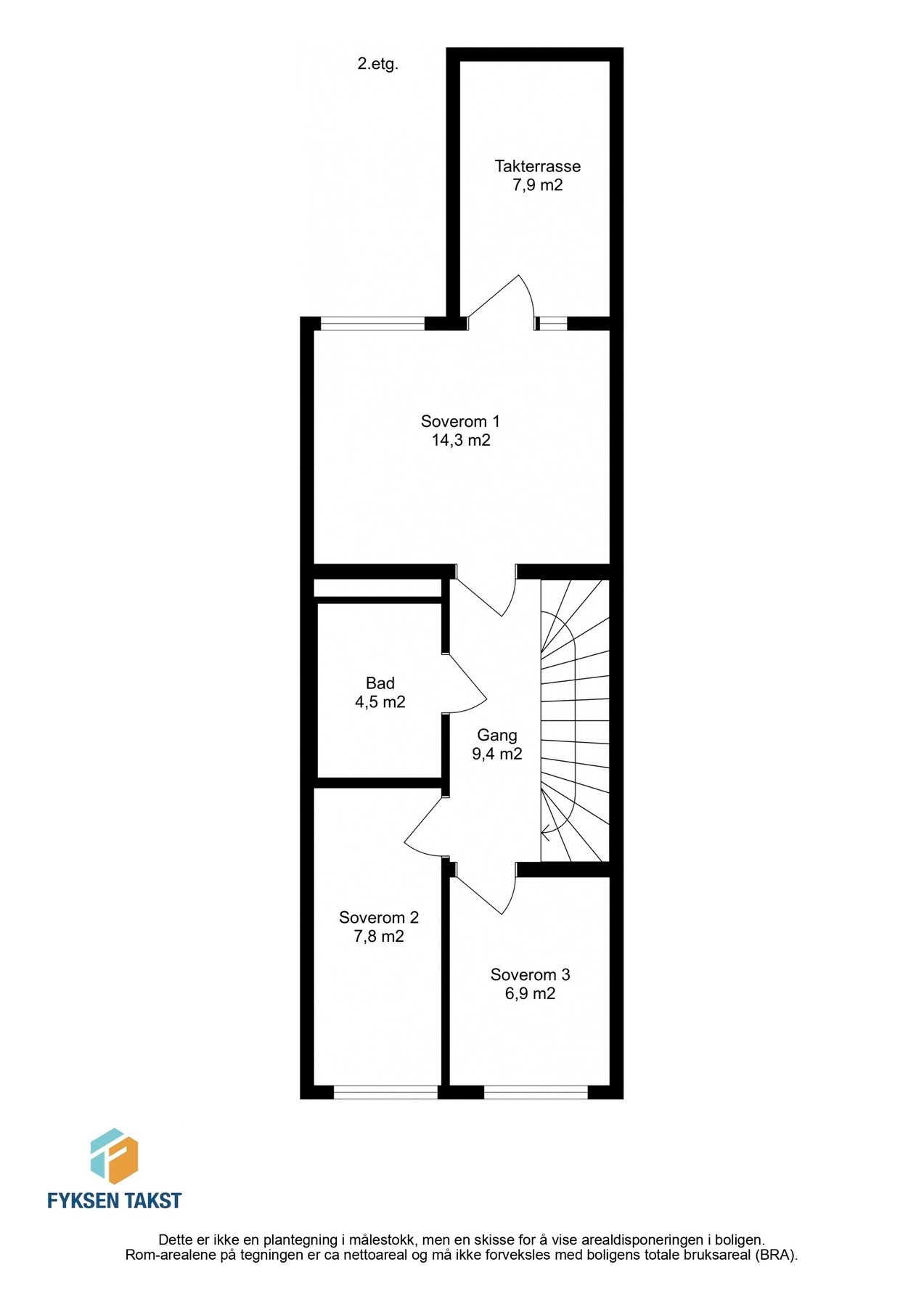 Planskisse 2. etasje. Galleribilde