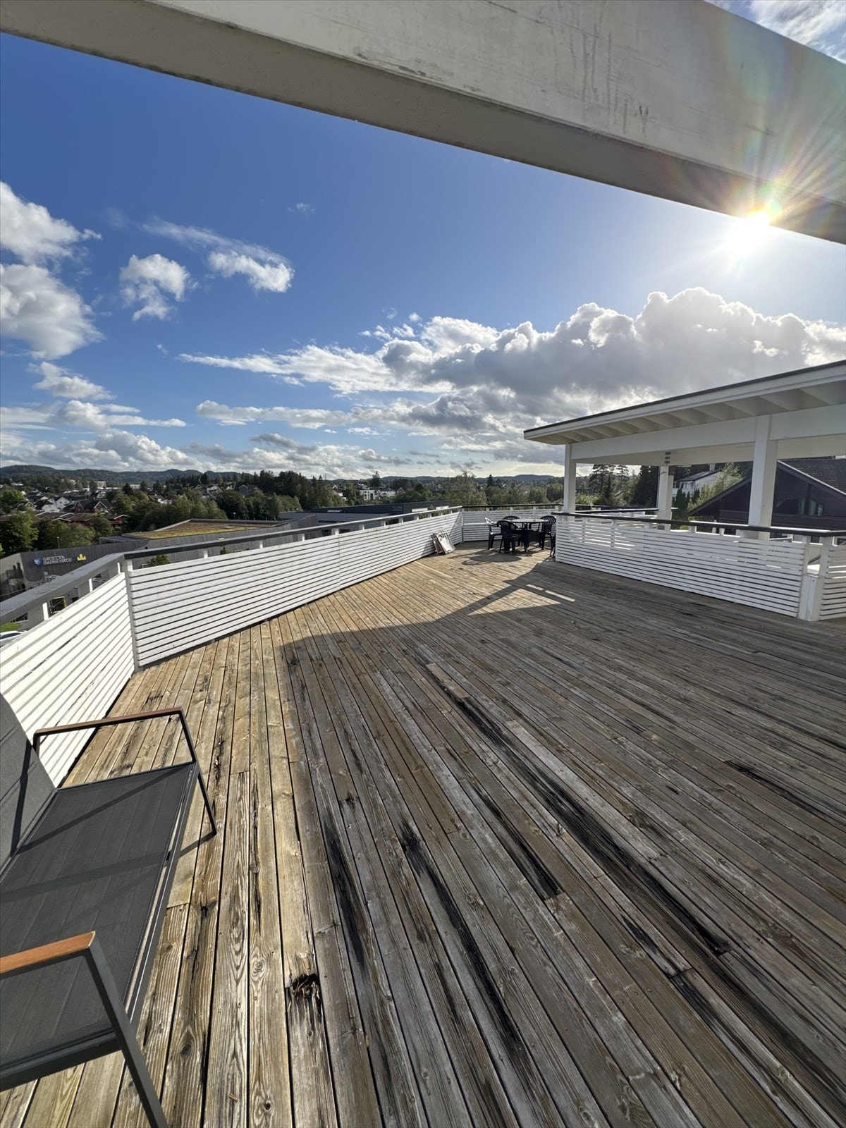 Felles takterrasse med fantastisk utsikt og gode solforhold Galleribilde